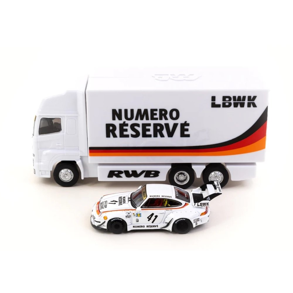 Tarmac Works 1:64 Porsche RWB 993 LBWK Includes Plastic Truck Packaging