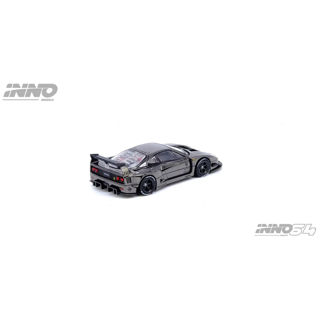 Inno64 1:64 LBWK Ferrari F40 Chrome Black