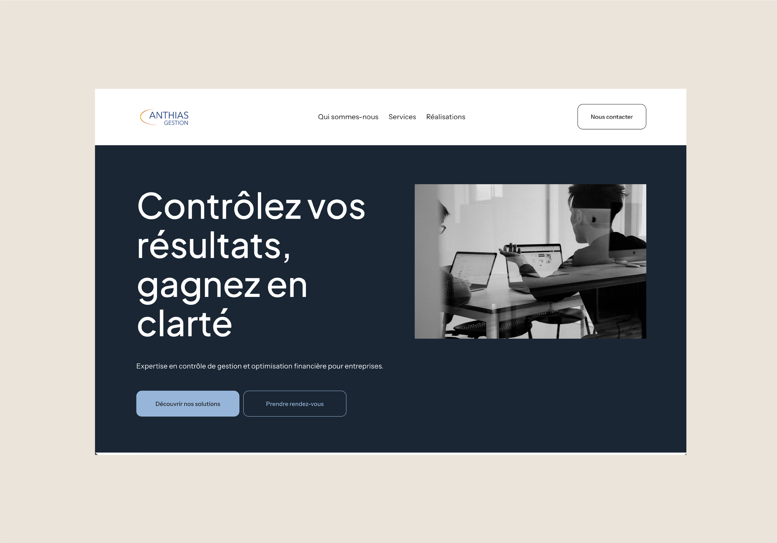 Anthias Gestion - Contrôle de Gestion