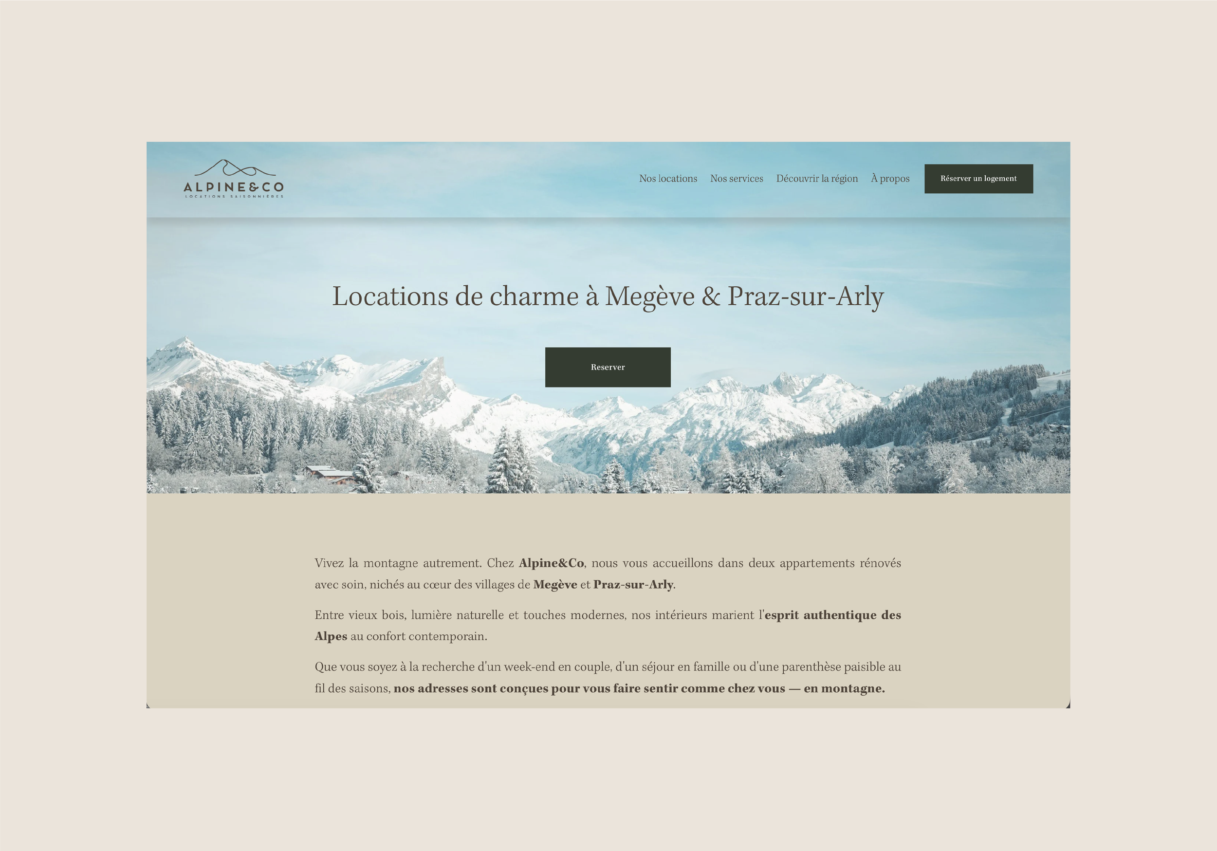 Alpine&Co - Locations Saisonnières à Megève et Praz-sur-Arly