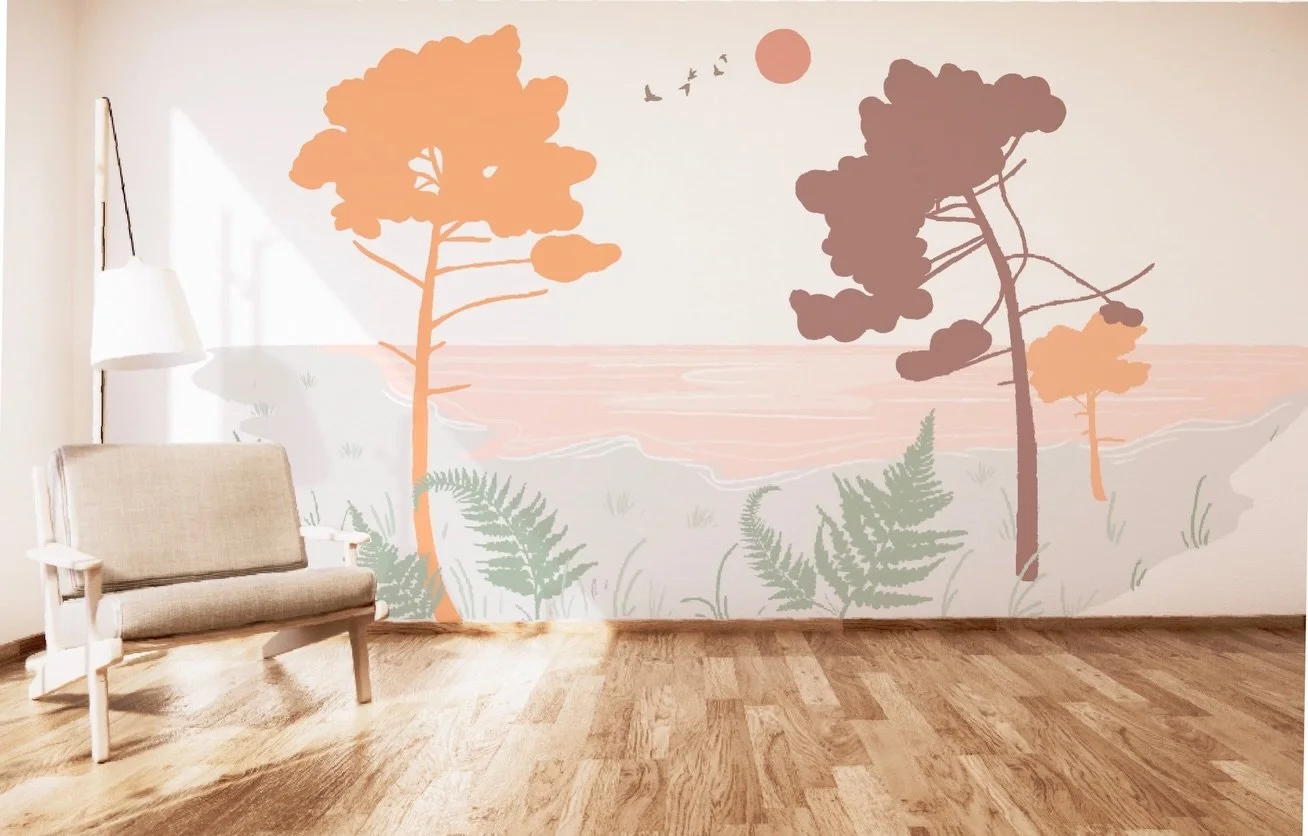 ☀️ Nouvelle entr&eacute;e au catalogue !

Inspiration littorale pour ce mod&egrave;le adaptable et personnalisable !
Des pins maritimes, des foug&egrave;res et l&rsquo;horizon comme point d&rsquo;ancrage&hellip; 
🌬️Doux et frais &agrave; la fois !

