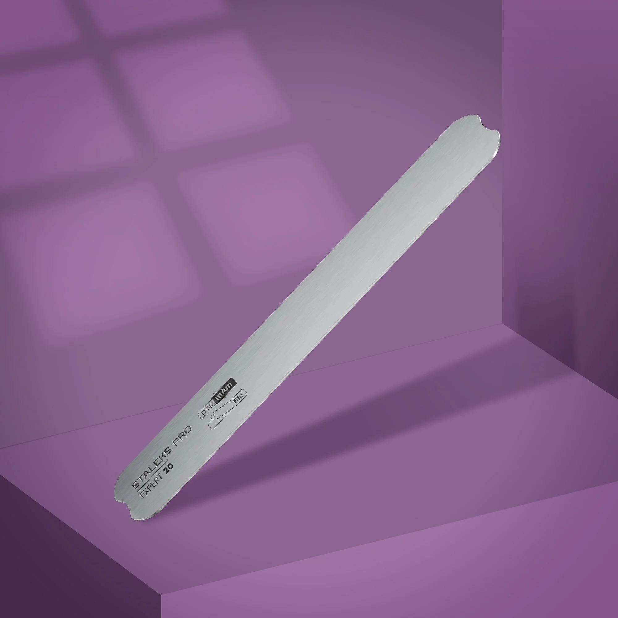Straight metal nail file base EXPERT 20