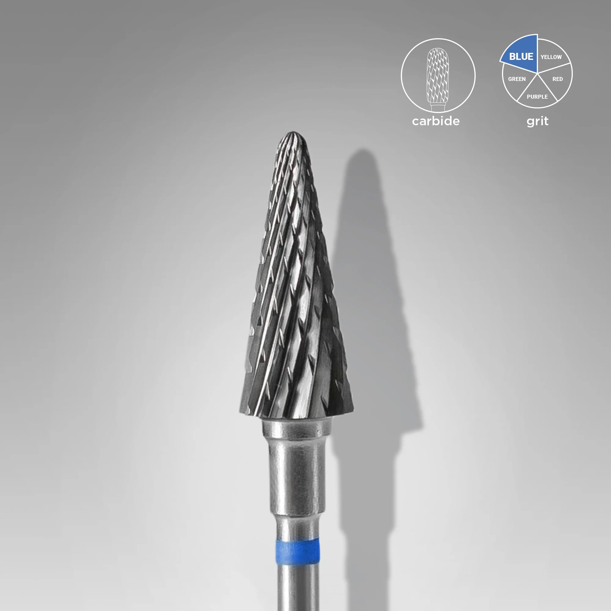STALEKS EXPERT Carbide nail drill bit cone blue