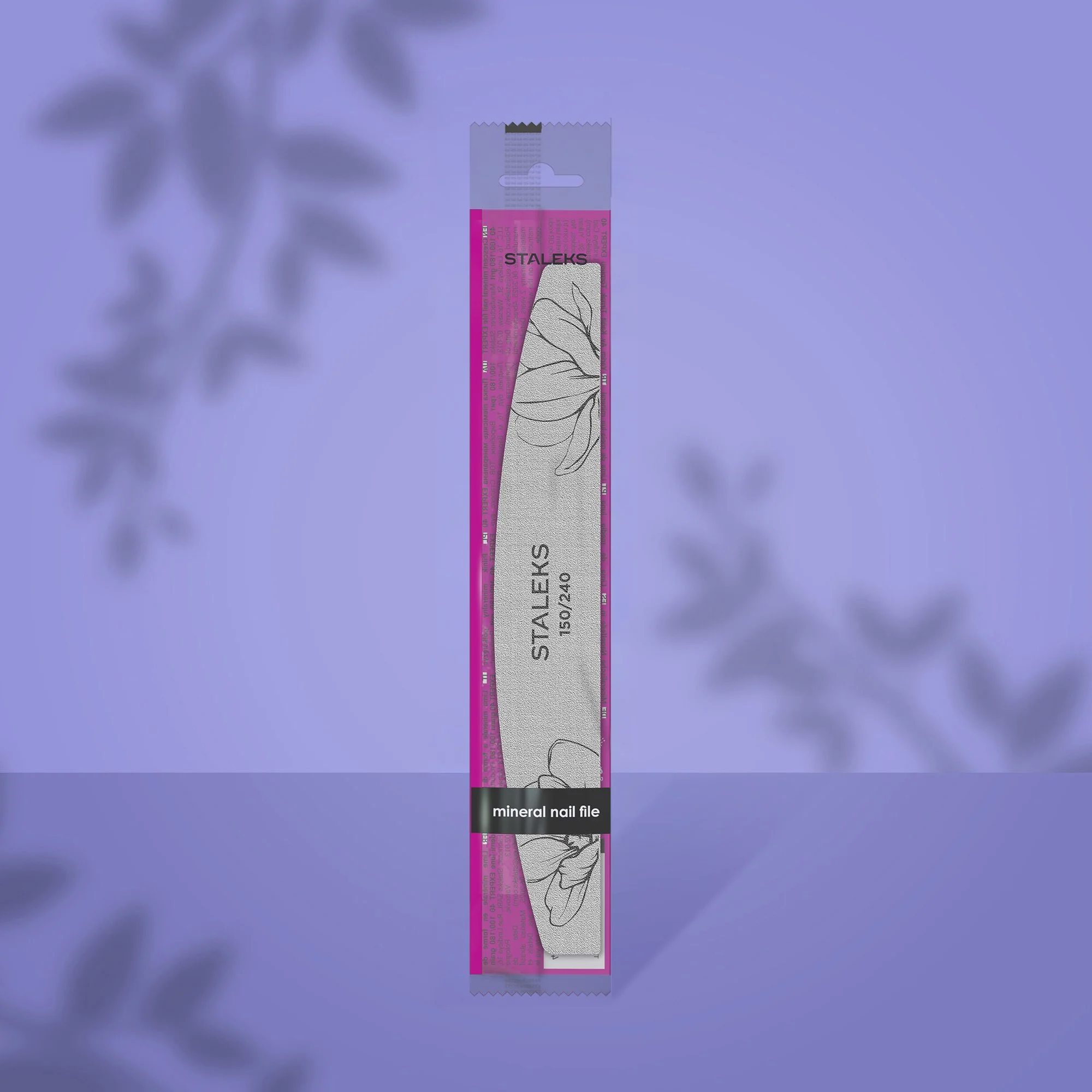 STALEKS EXPERT 40 Crescent mineral nail file, 150/240 grit