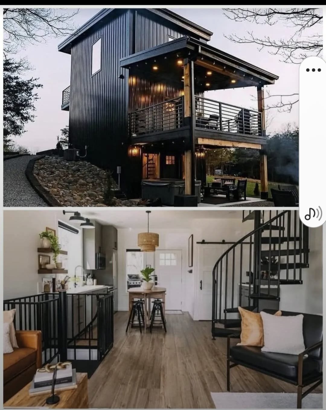 Container home interior kitchen