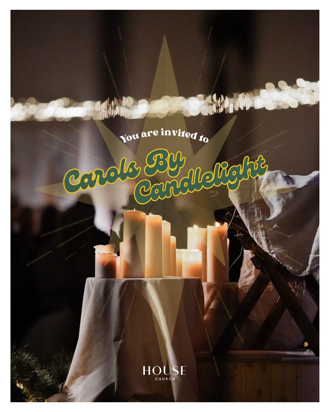 You are invited to our Carols by Candlelight on 21st December.

To make space for all, we&rsquo;re hosting two services:
&bull; 5pm &mdash; with kids provision for primary-aged children, including a Christmas movie
&bull; 7.30pm

Festive treats will 