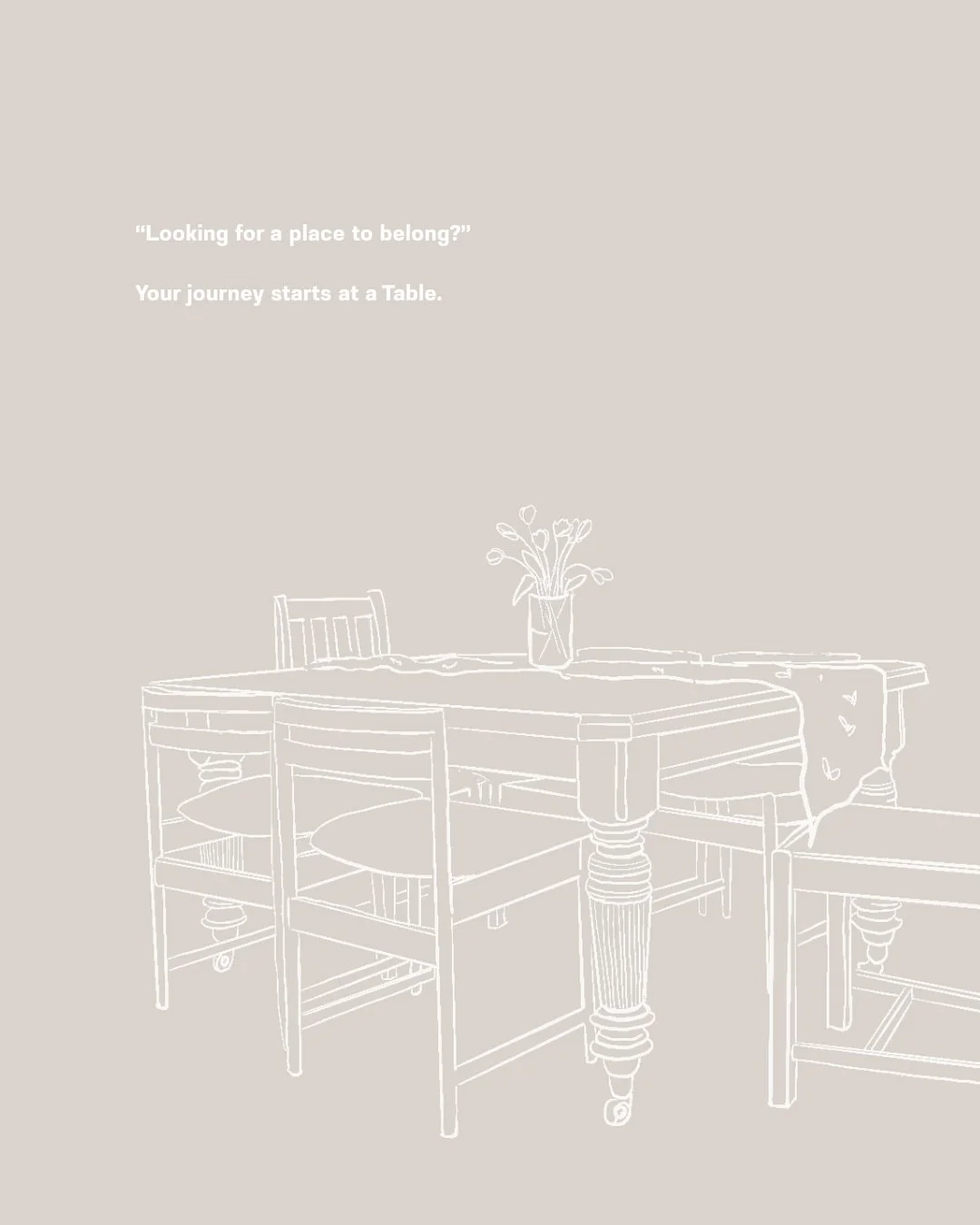 Looking for a place to belong? At House Church, Table Groups are where that journey begins.

Centred around food, formation, and family, these small gatherings are about sharing meals, growing in faith, and doing life together in loving community.

G