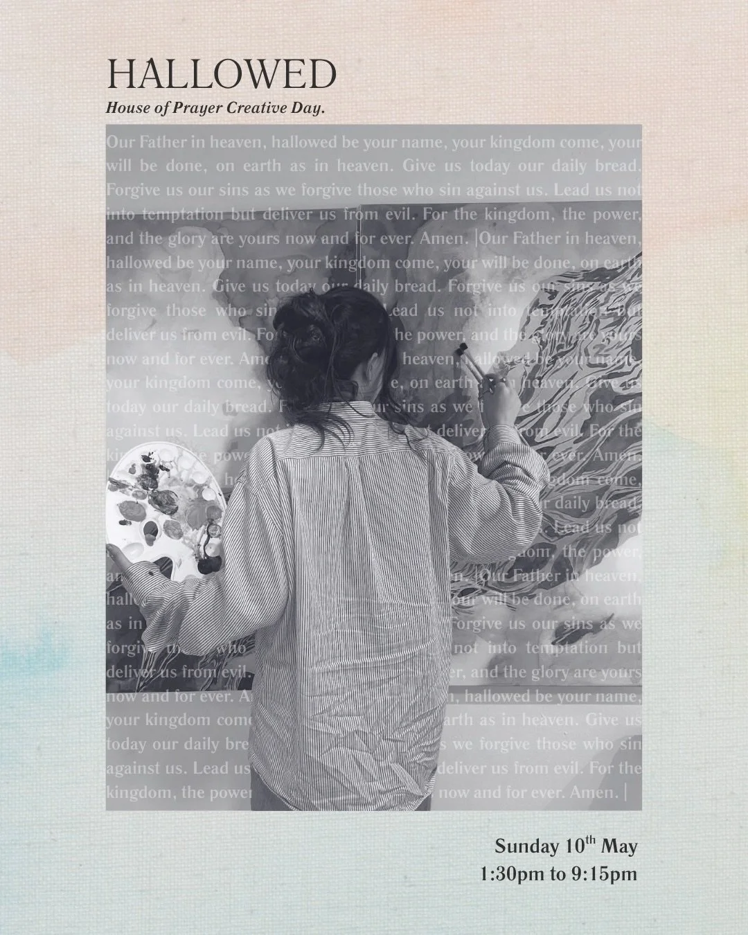 If you&rsquo;re part of House and you&rsquo;re creative in any way; music, poetry, spoken word, visual art, or beyond. This is for you 🤍 

Hallowed is a creative prayer day hosted by House Creatives. It&rsquo;s a space for our church family to slow 