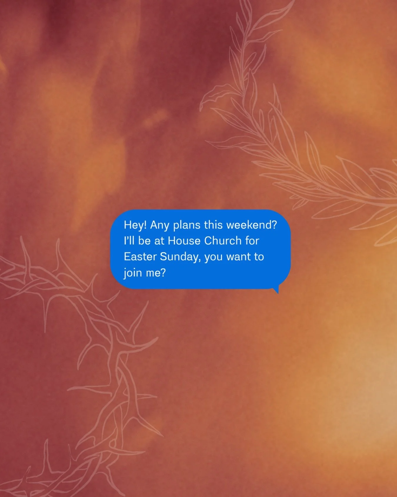 Who will you invite? 

Friday, 3/4
Good Friday
Journey of Reflection
7:30PM

Sunday, 5/4
Easter Sunday Service &amp; Baptisms
10:30AM

Sunday, 5/4
Easter Sunday Heaven Come 
7:30PM