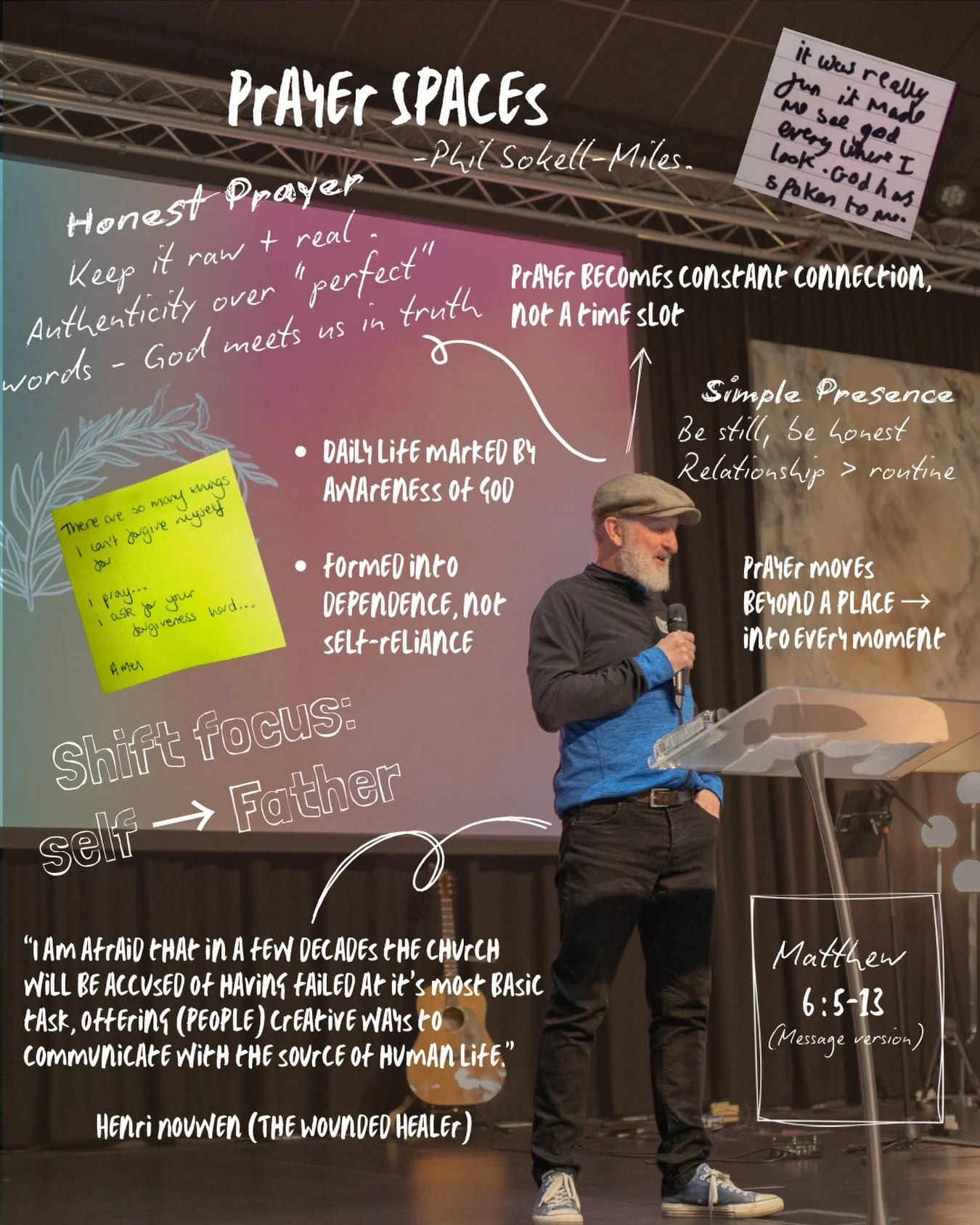 Grateful for Phil coming and sharing his heart on prayer spaces.
From schools to churches, prayer spaces are helping people experience God in simple, honest ways. Through stillness, gratitude, forgiveness, and letting go. The vision isn&rsquo;t just 