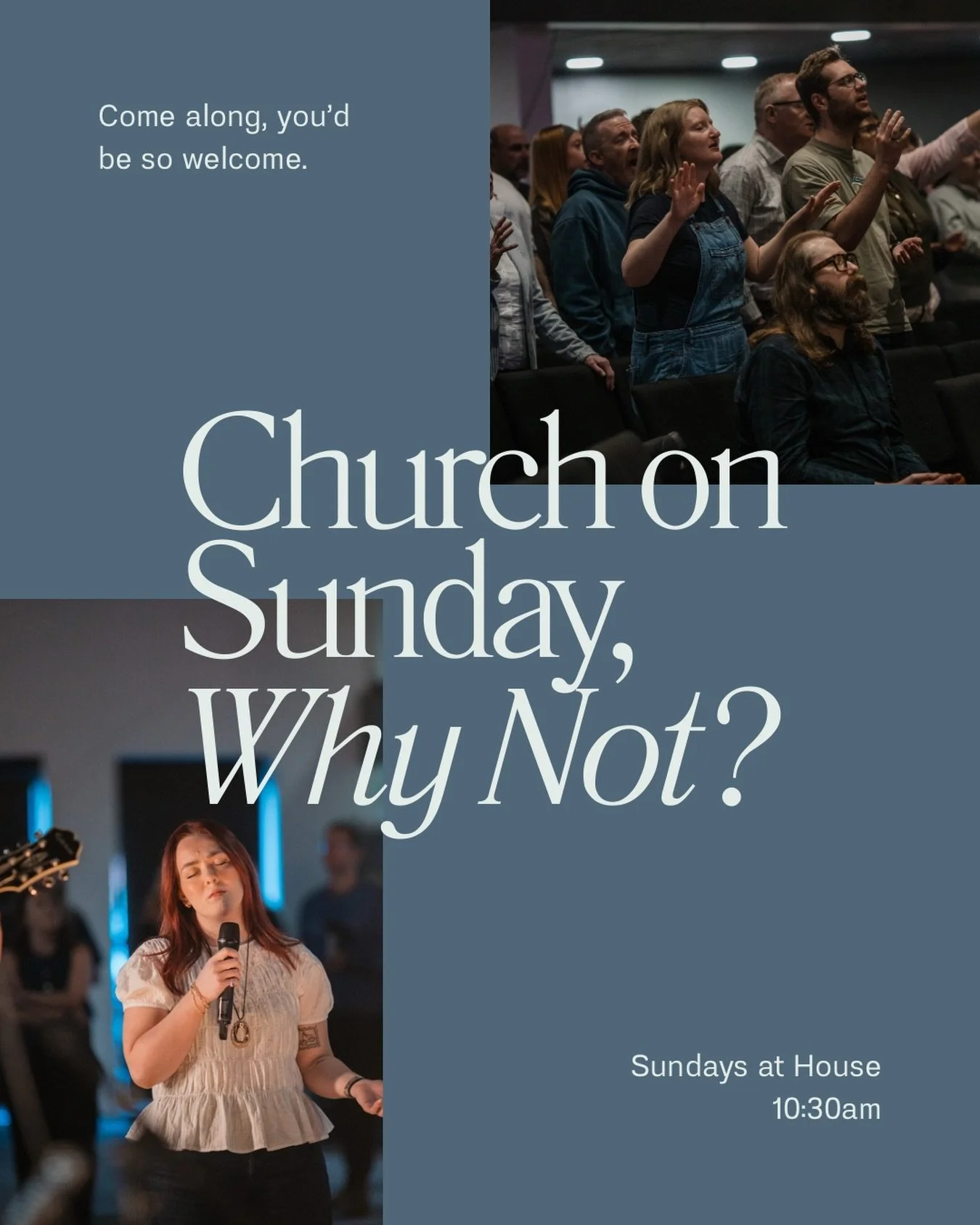 Church on Sunday, why not? We would love you for to join us tomorrow as we gather together. No matter where you are on your faith journey, curious, searching, or steadfast you&rsquo;re so welcome here.

If it&rsquo;s your first time, you&rsquo;ll fin