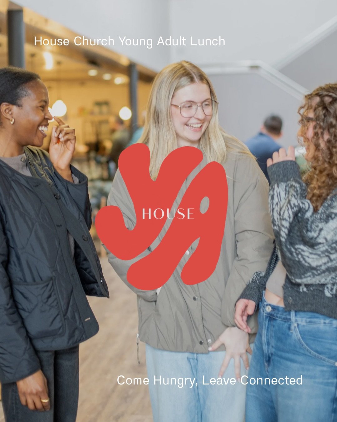 Young Adult Lunch 

This Sunday after our church service, we&rsquo;re gathering in Room 222 for lunch, community, and connection.

If you&rsquo;re 18&ndash;30(ish), we&rsquo;d love for you to join us! Our heart is to build a strong community of young