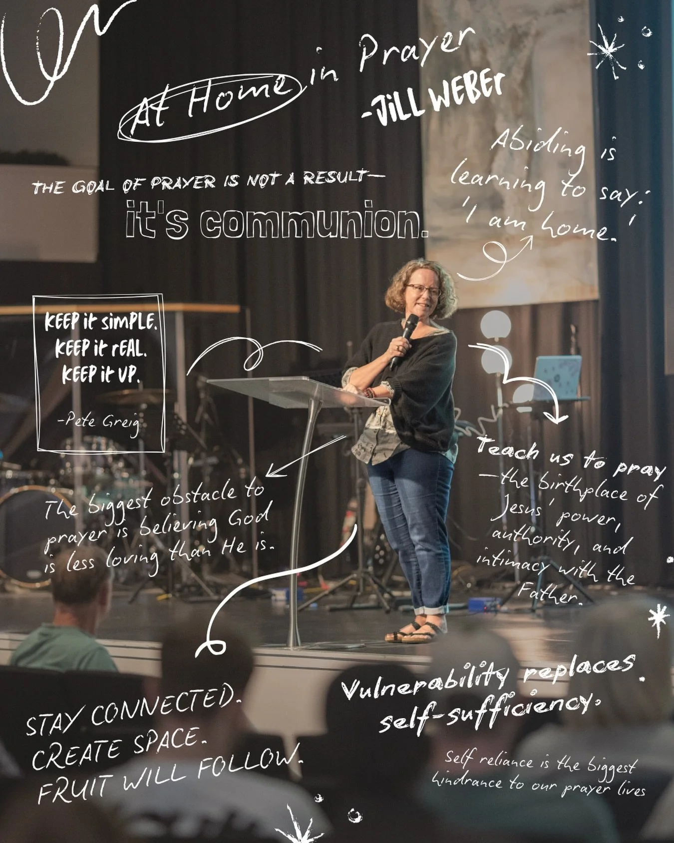 On Sunday we had the privilege of welcoming Jill Weber as part of our Year of Prayer, as we continue building a house of prayer and become a people of prayer. We&rsquo;re so thankful for the heart she shared with us.

Jill reminded us that prayer is 