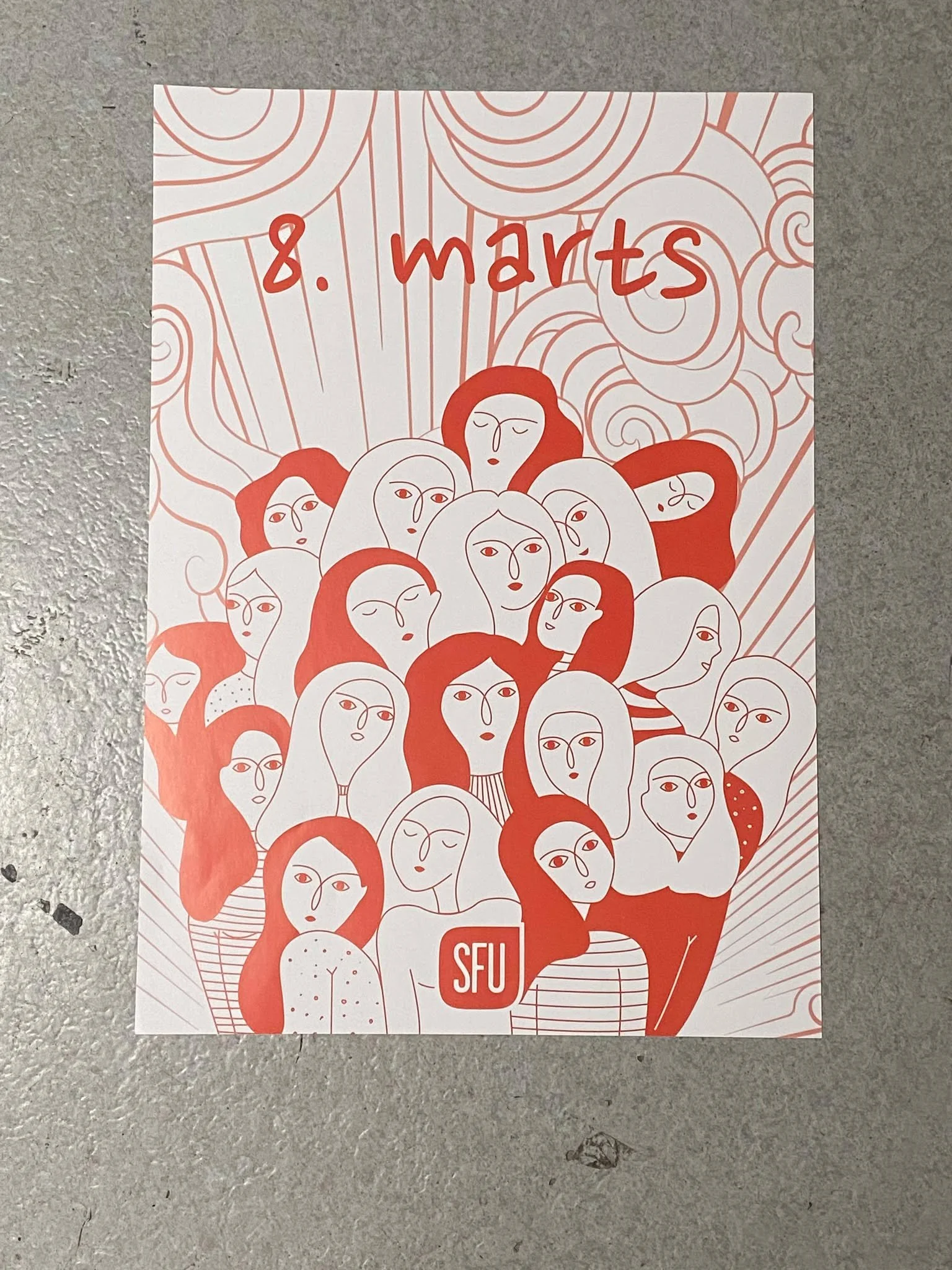 Plakat - Kvindernes kampdag (42x59 cm)