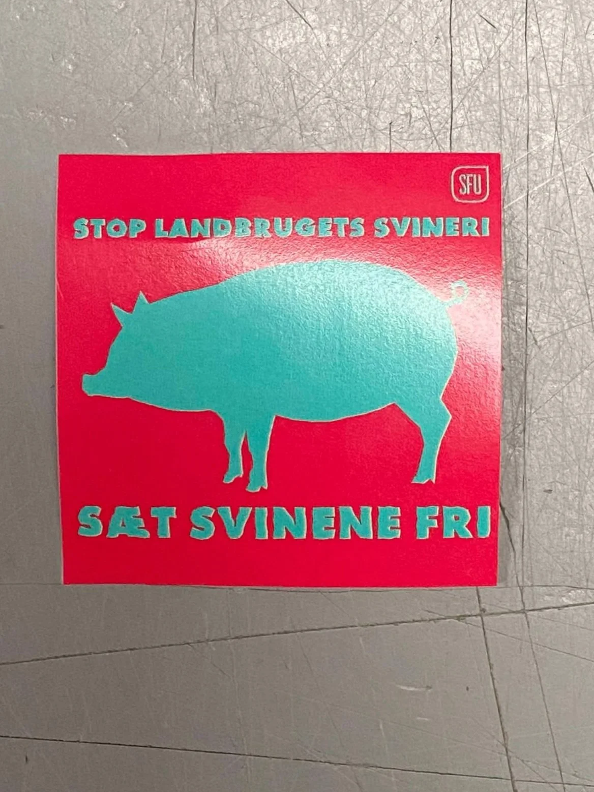 Klistermærke - Sæt svinene fri (10 stk)