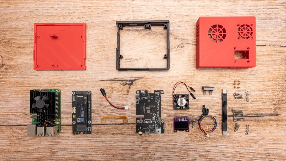 Hardware für die Little Backupbox mit PD Power Board und NVMe M.2 SSD
