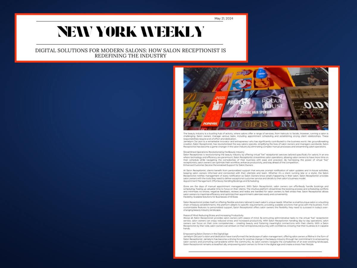 How Salon Receptionist is Redefining The Industry