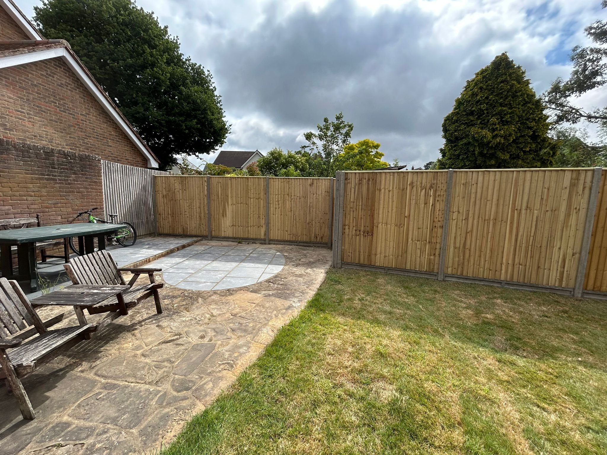 Closeboard Panels with Concrete Posts and Concrete Gravel Boards