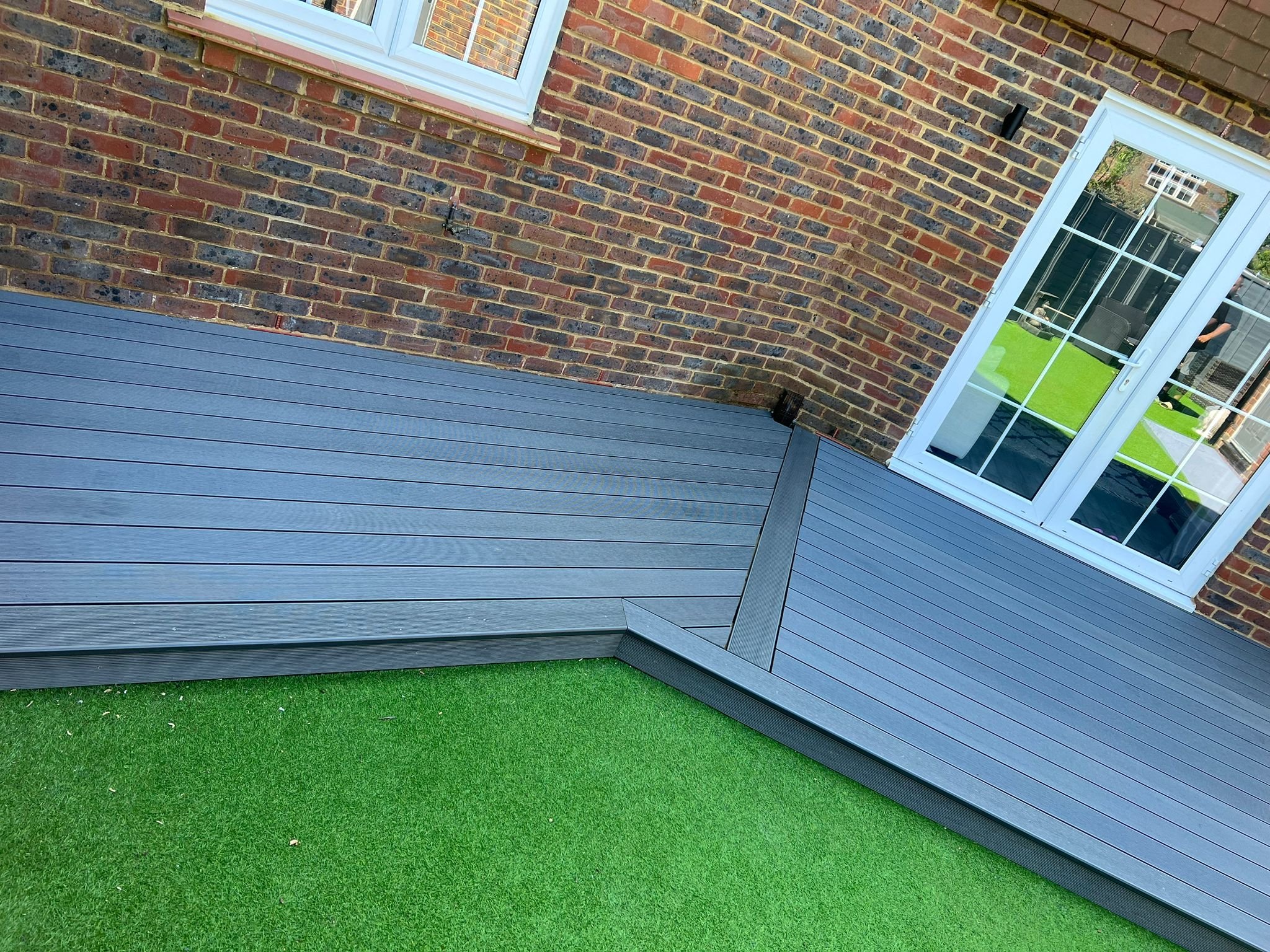 Composite Decking in Stone Grey