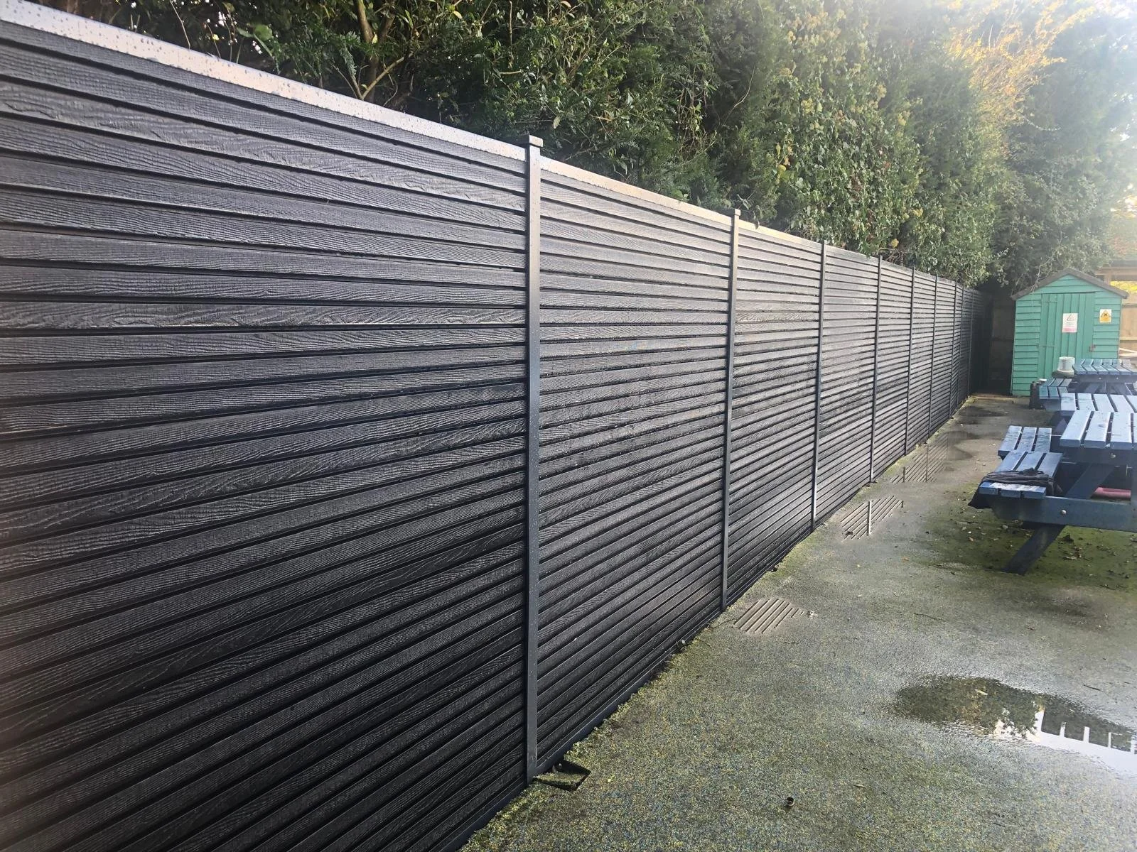 Urban Composite Charcoal Panels with Durapost
