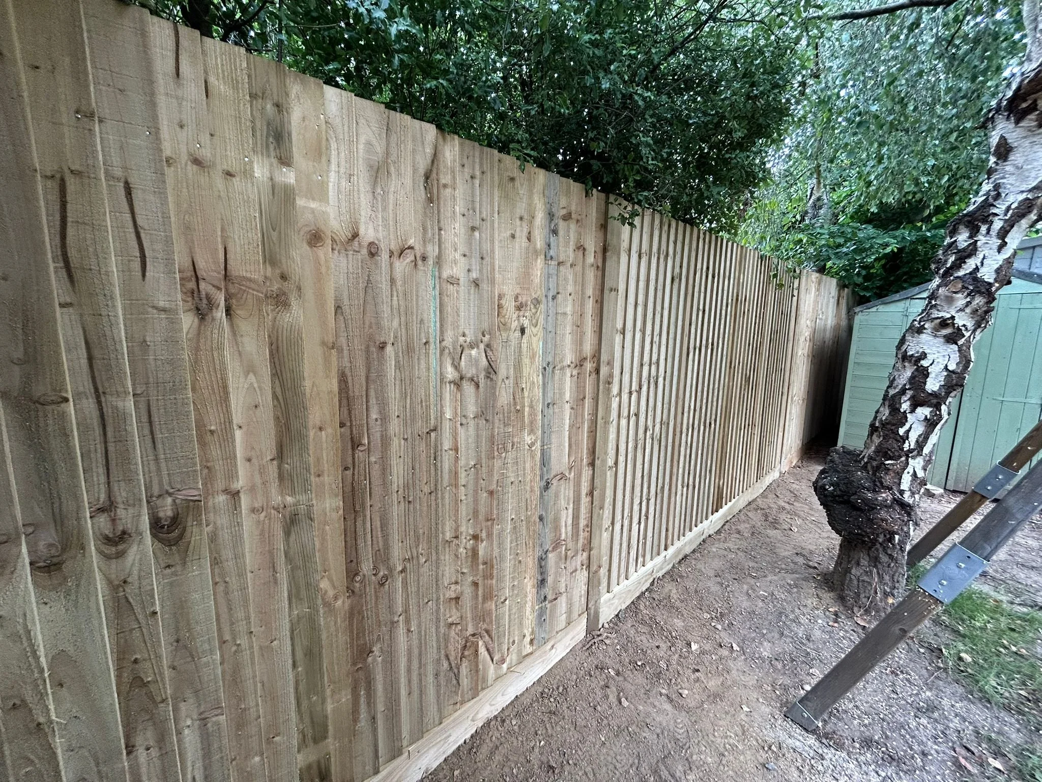 Closeboard fencing