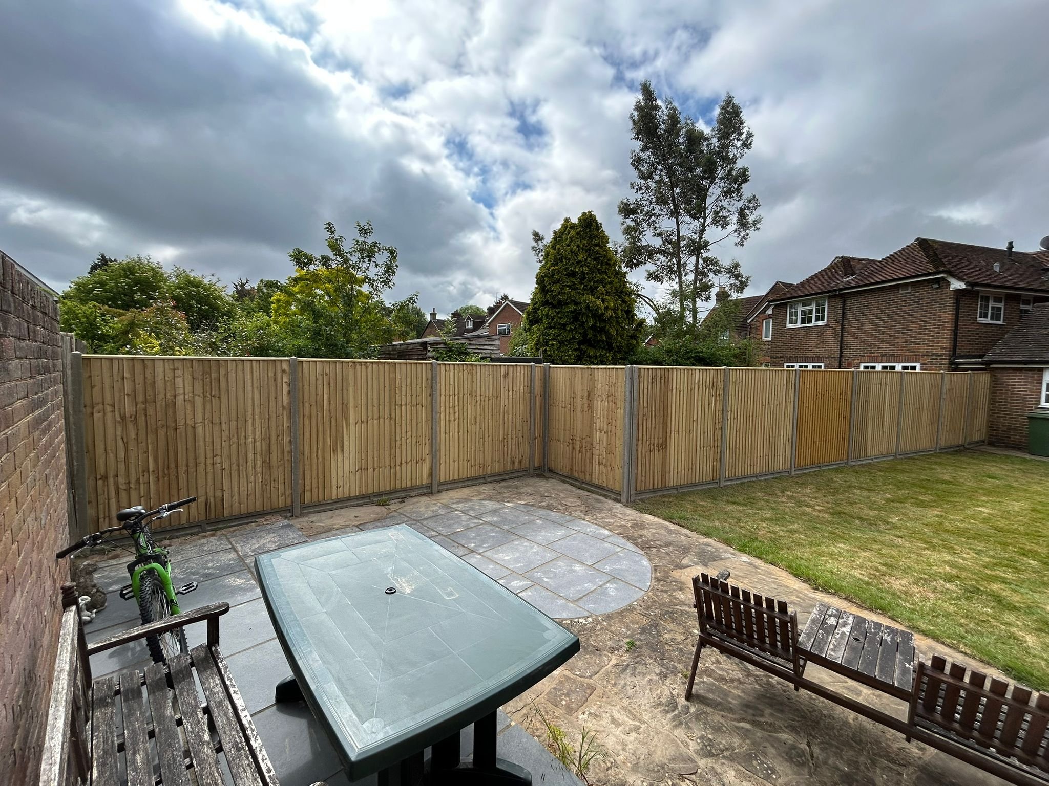 Closeboard Panels with Concrete Posts and Concrete Gravel Boards