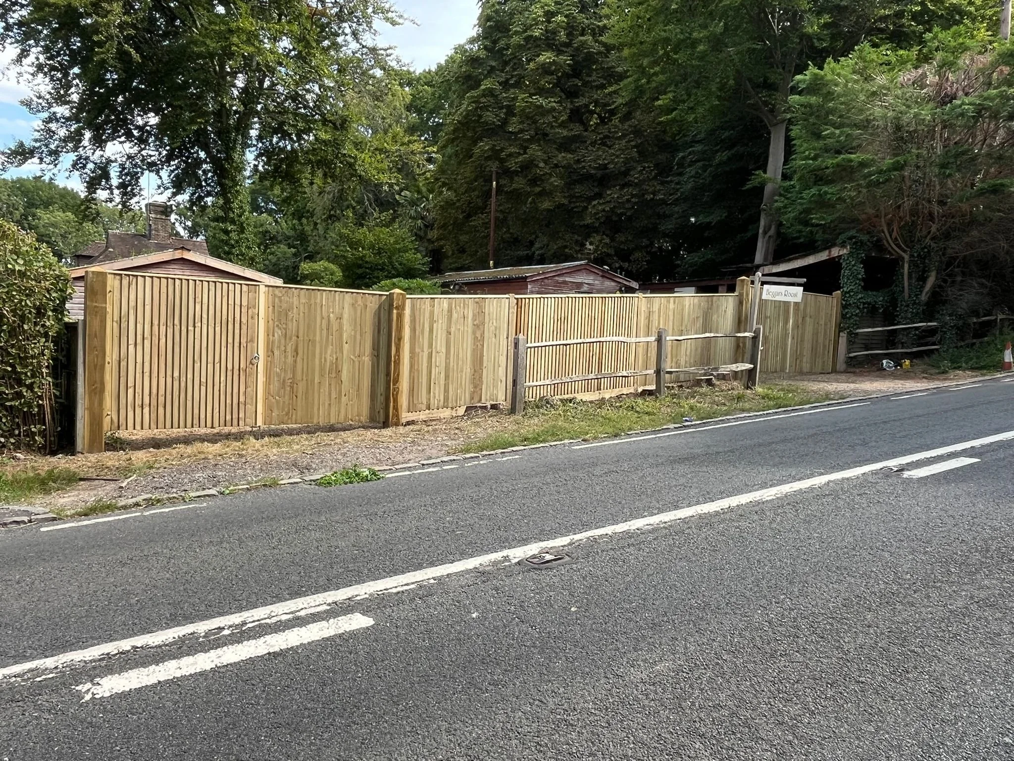 Close board fencing and close board gates