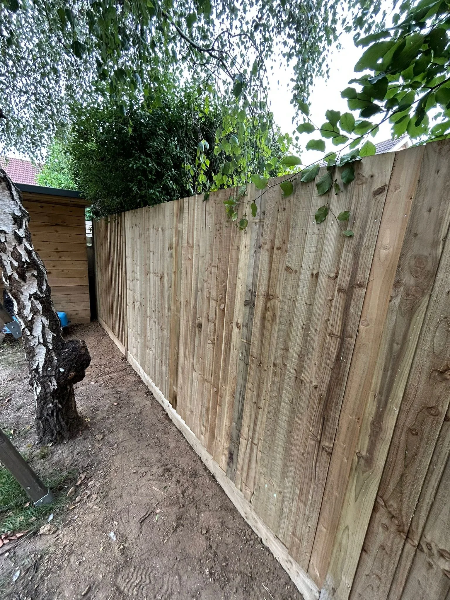 Closeboard fencing