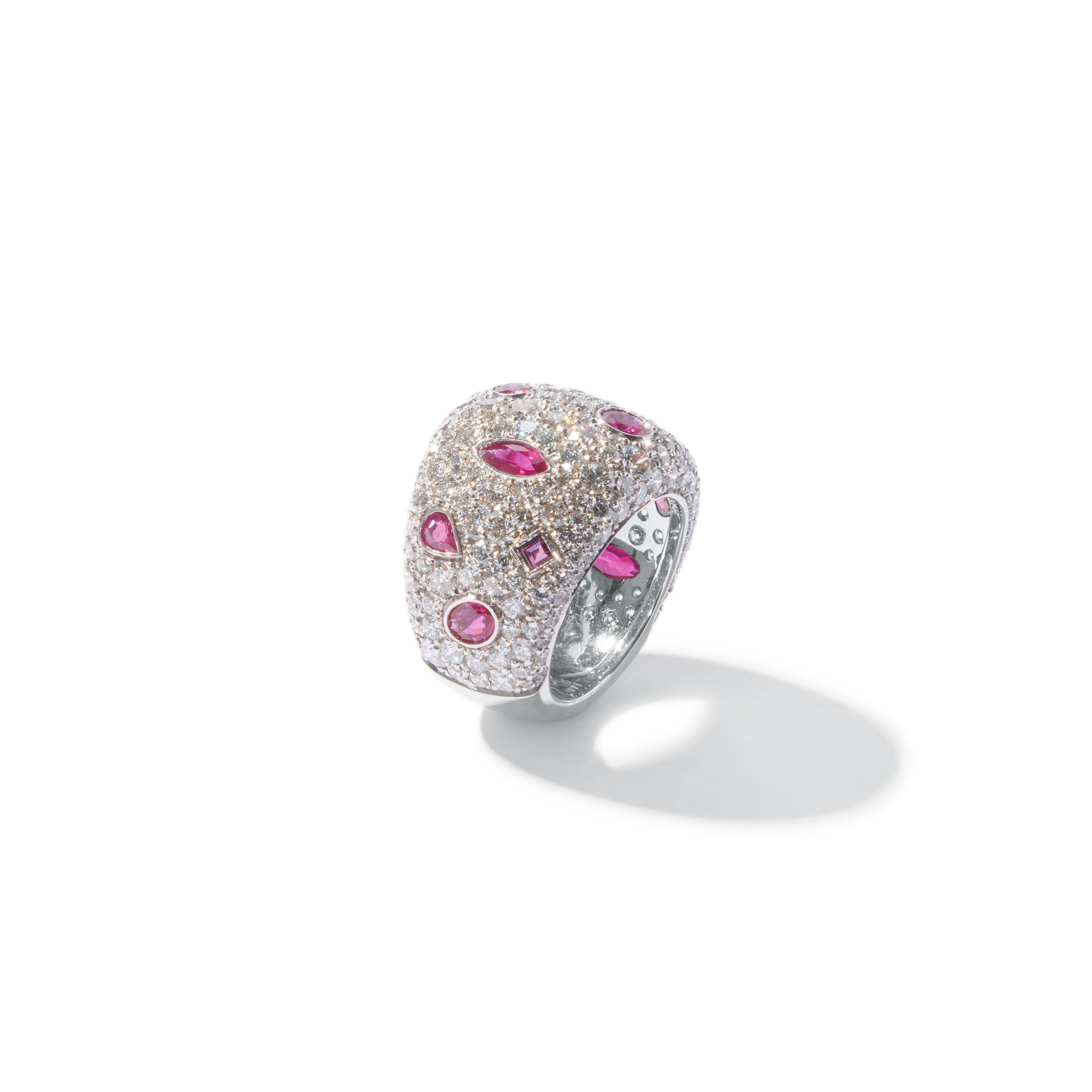 Anillo Rubíes & Diamantes