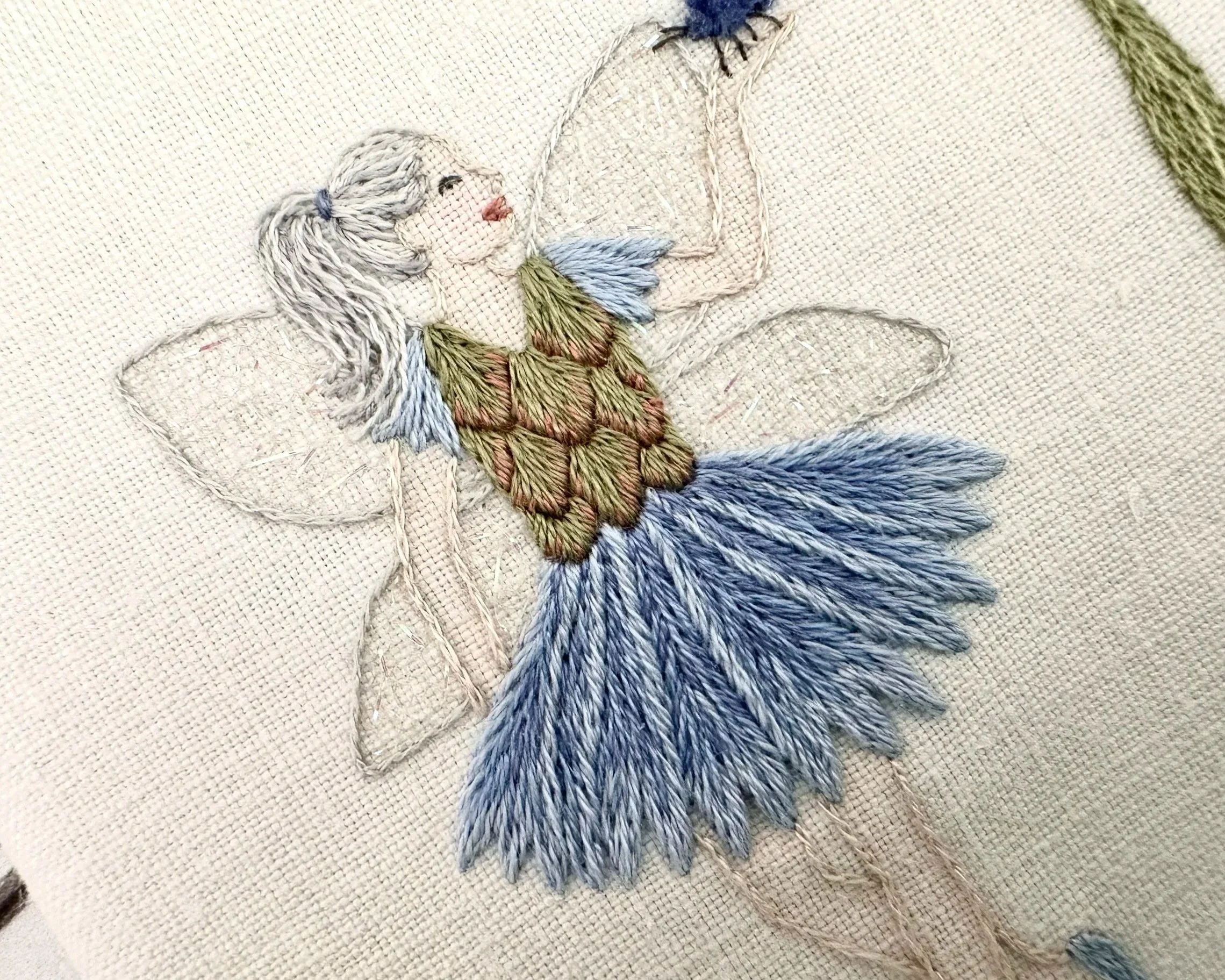 The Cornflower Fairy Embroidery Kit from What Florence Did Next