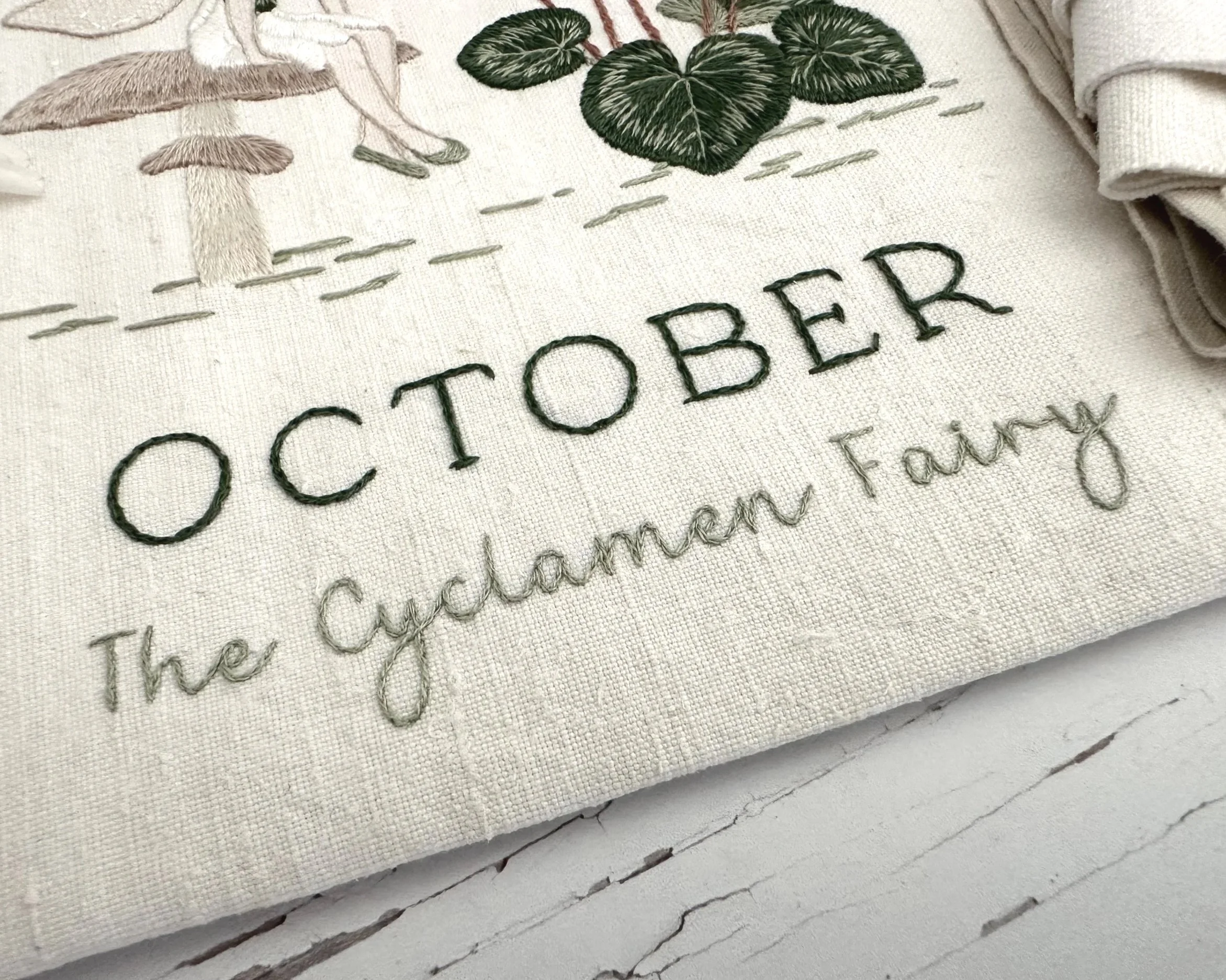 The Cyclamen Fairy Embroidery Kit from What Florence Did Next