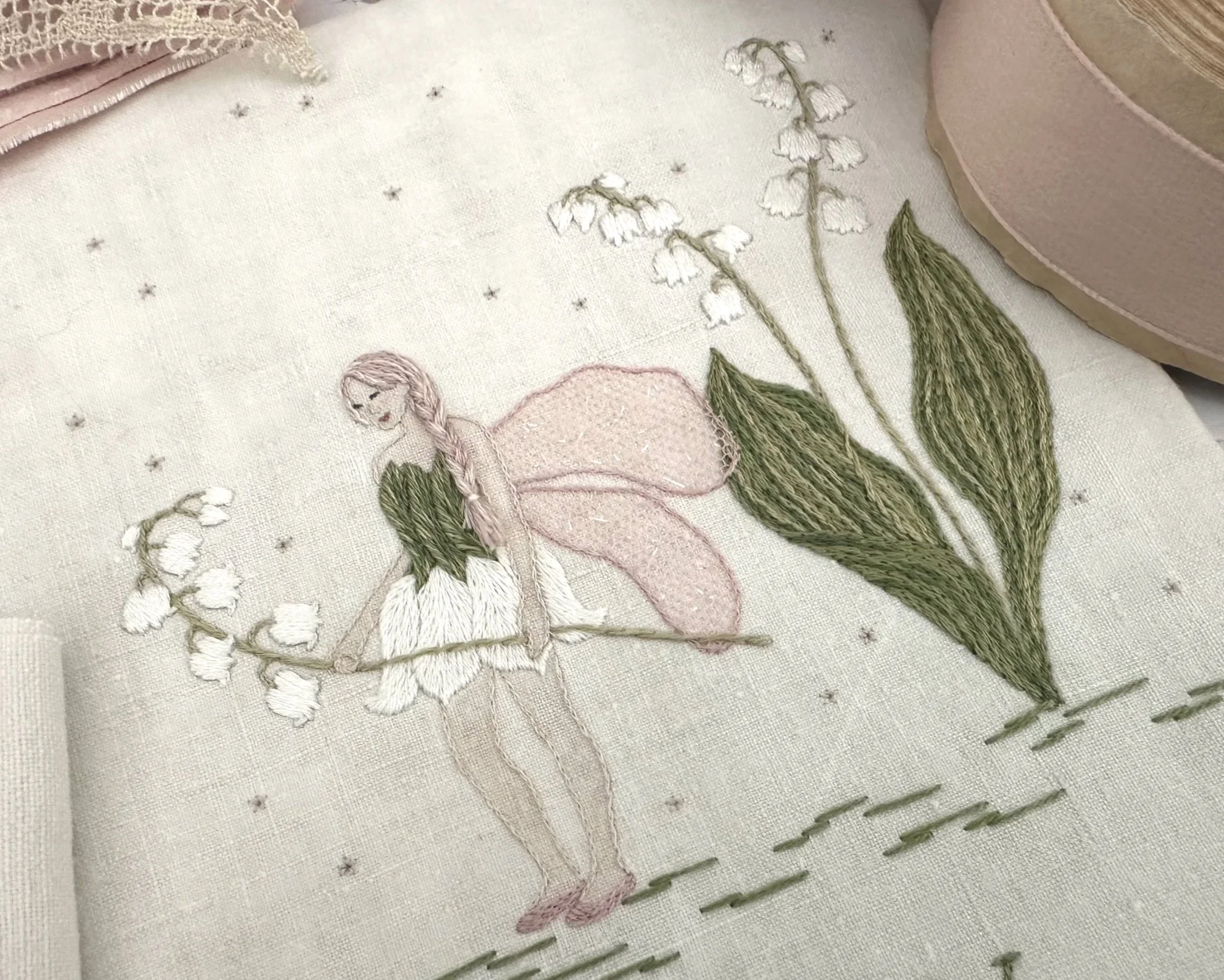 The Lily Of The Valley Fairy Embroidery Kit from What Florence Did Next