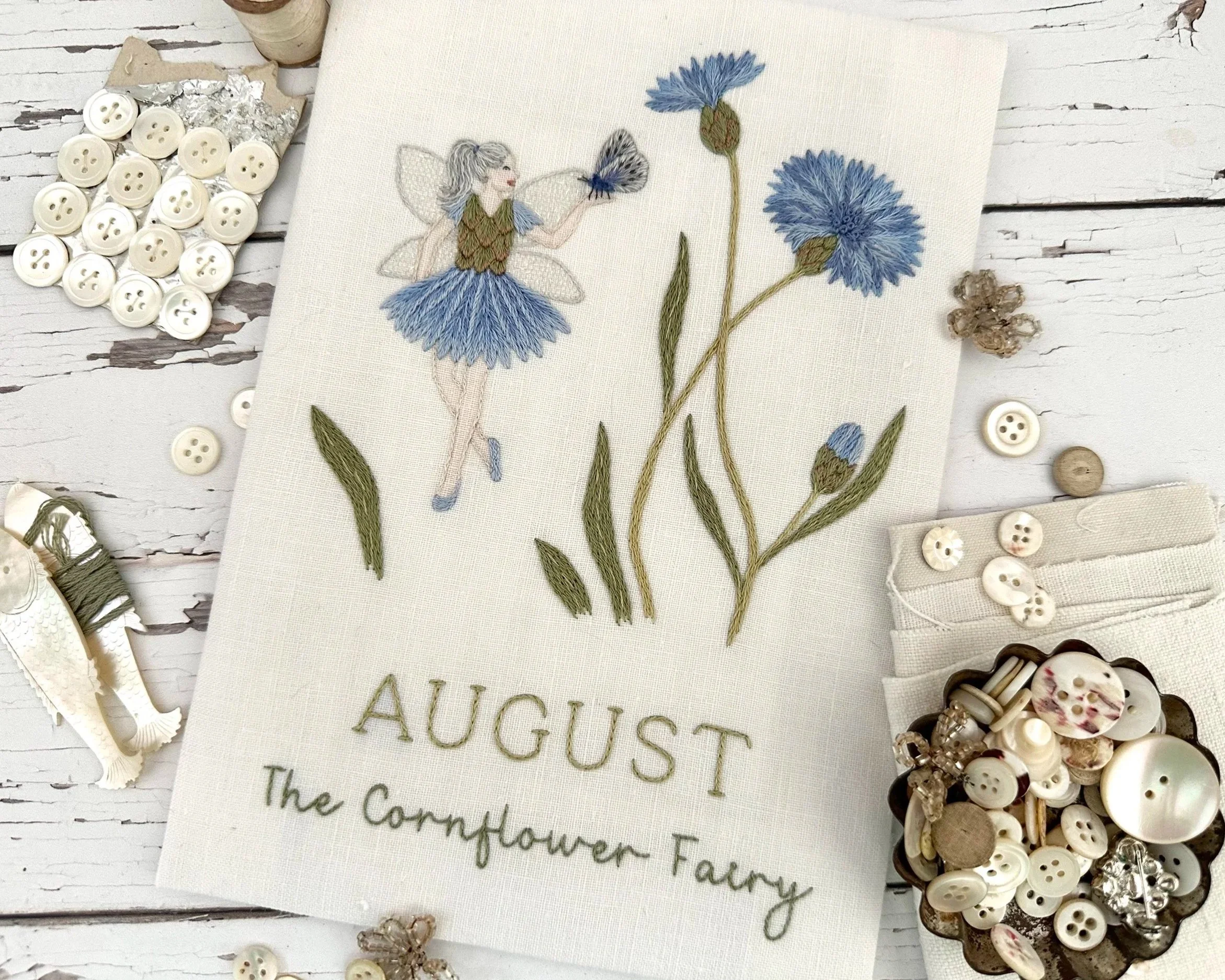 The Cornflower Fairy Embroidery Kit from What Florence Did Next
