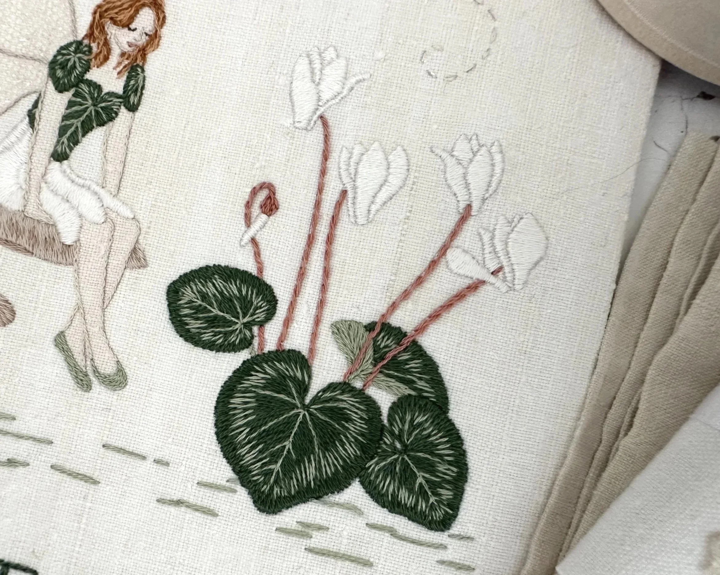 The Cyclamen Fairy Embroidery Kit from What Florence Did Next