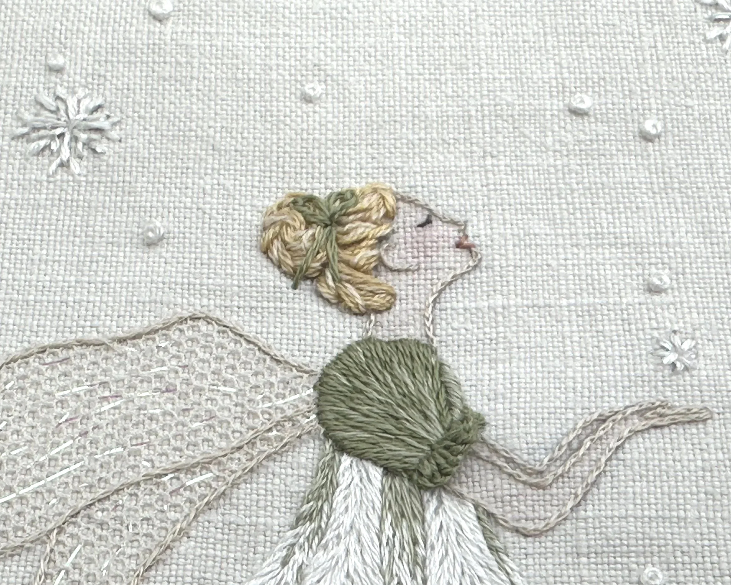 The Snowdrop Fairy Embroidery Kit from What Florence Did Next