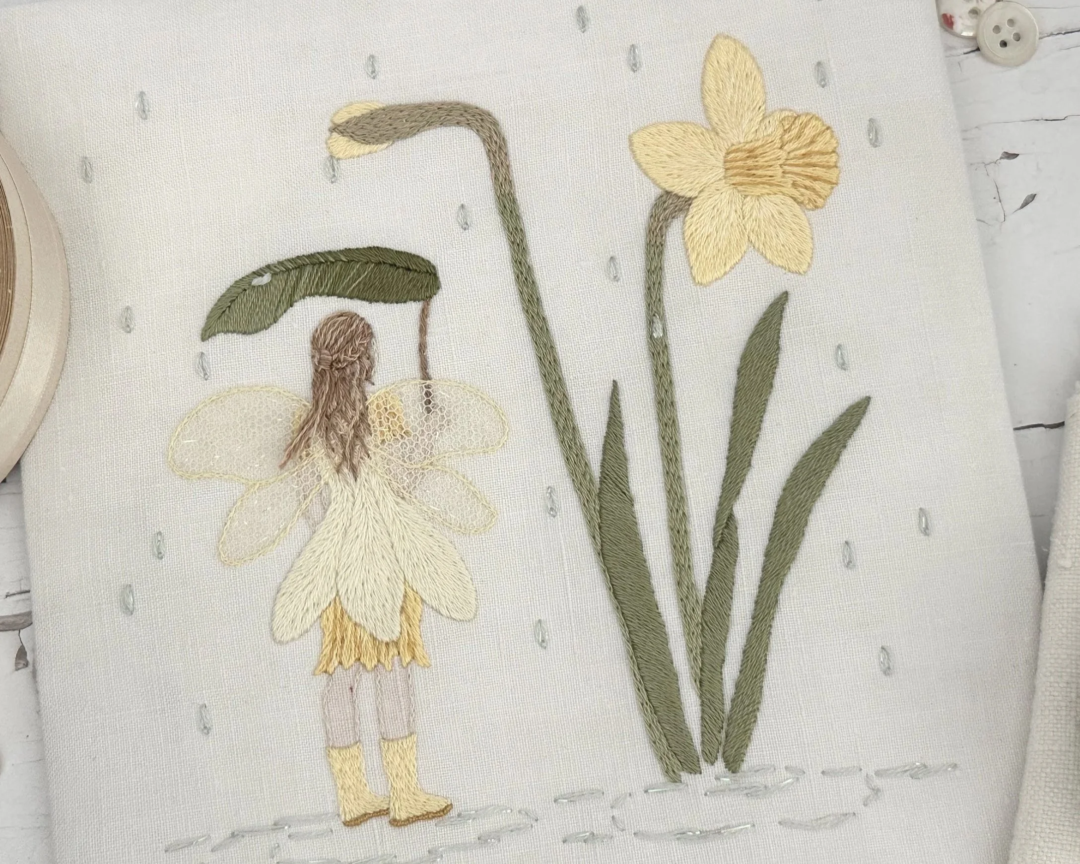 The Daffodil Fairy Embroidery Kit from What Florence Did Next