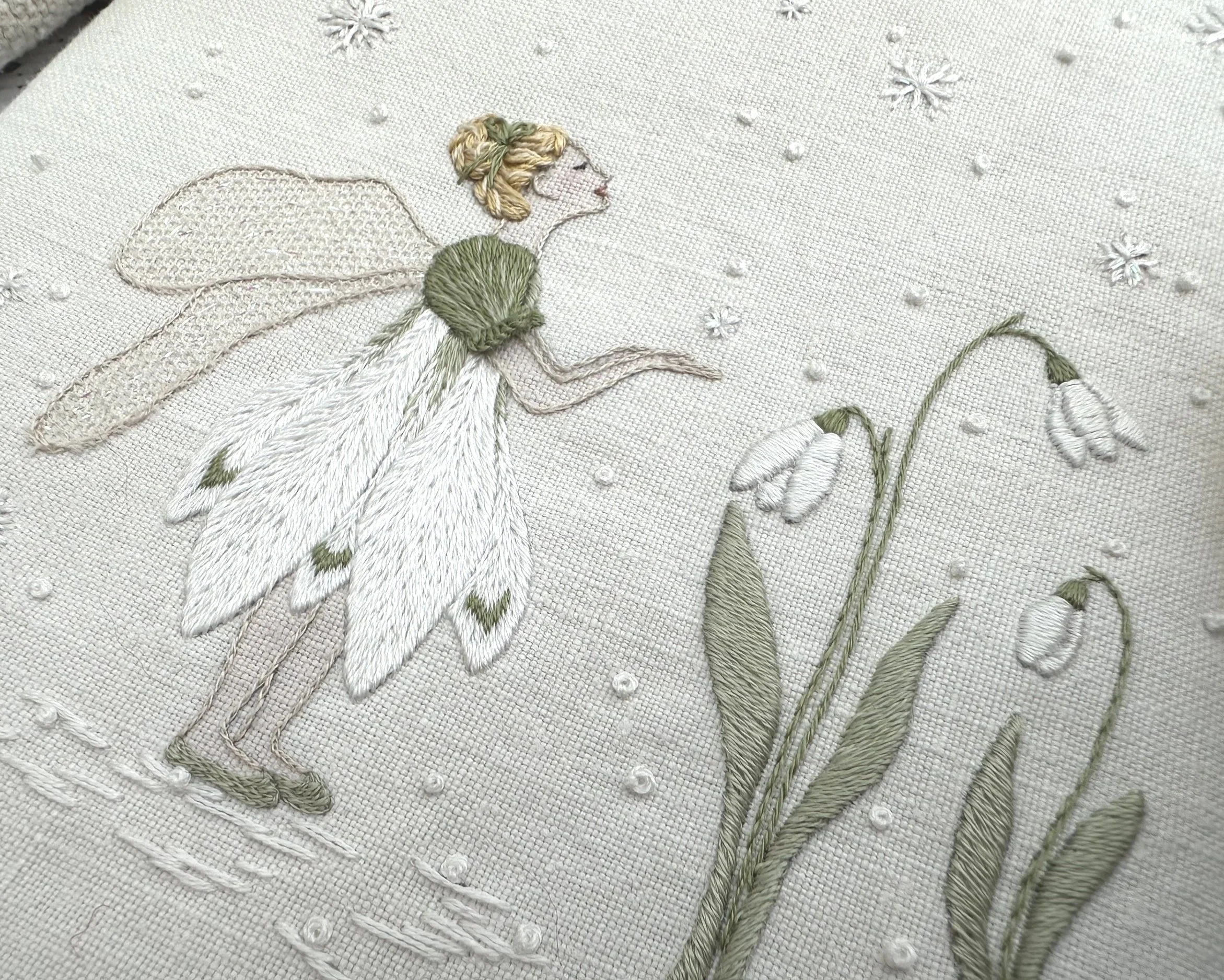 The Snowdrop Fairy Embroidery Kit from What Florence Did Next