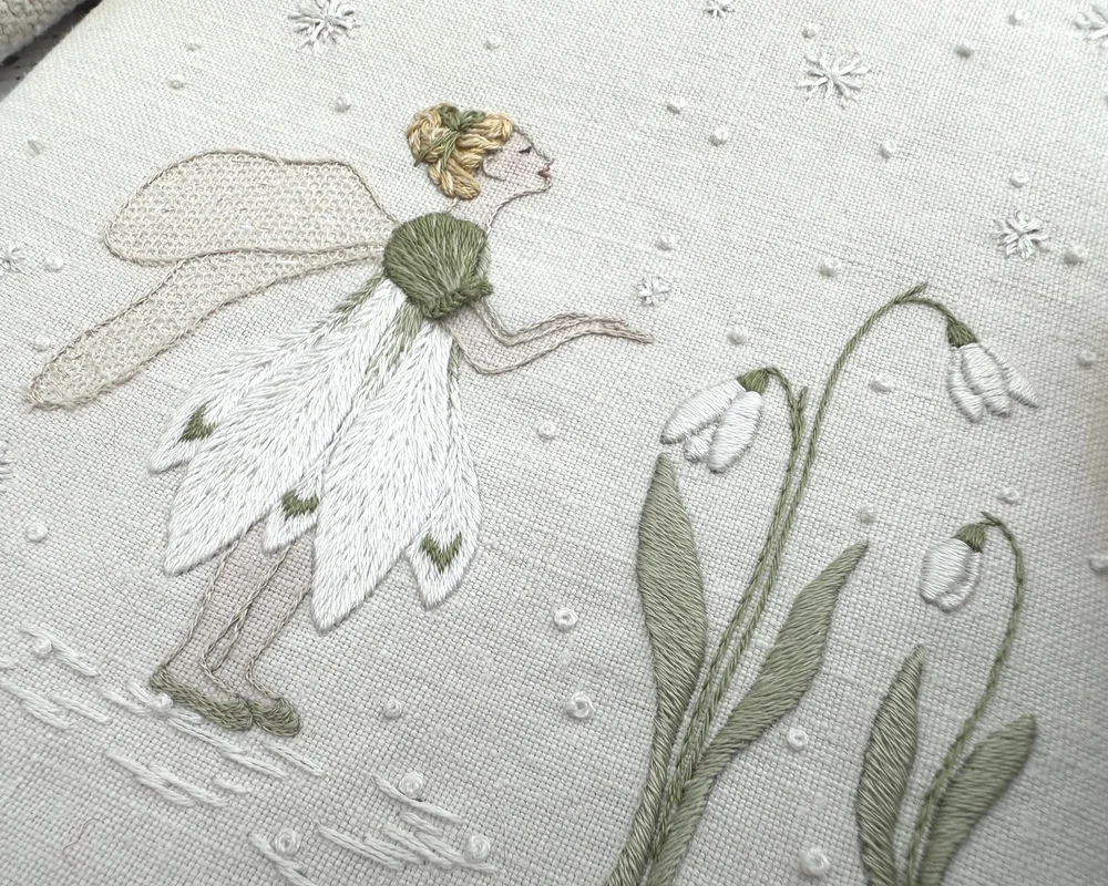 January: The Snowdrop Fairy Embroidery Kit What Florence Did Next January: The Snowdrop Fairy Embroidery Kit What Florence Did Next