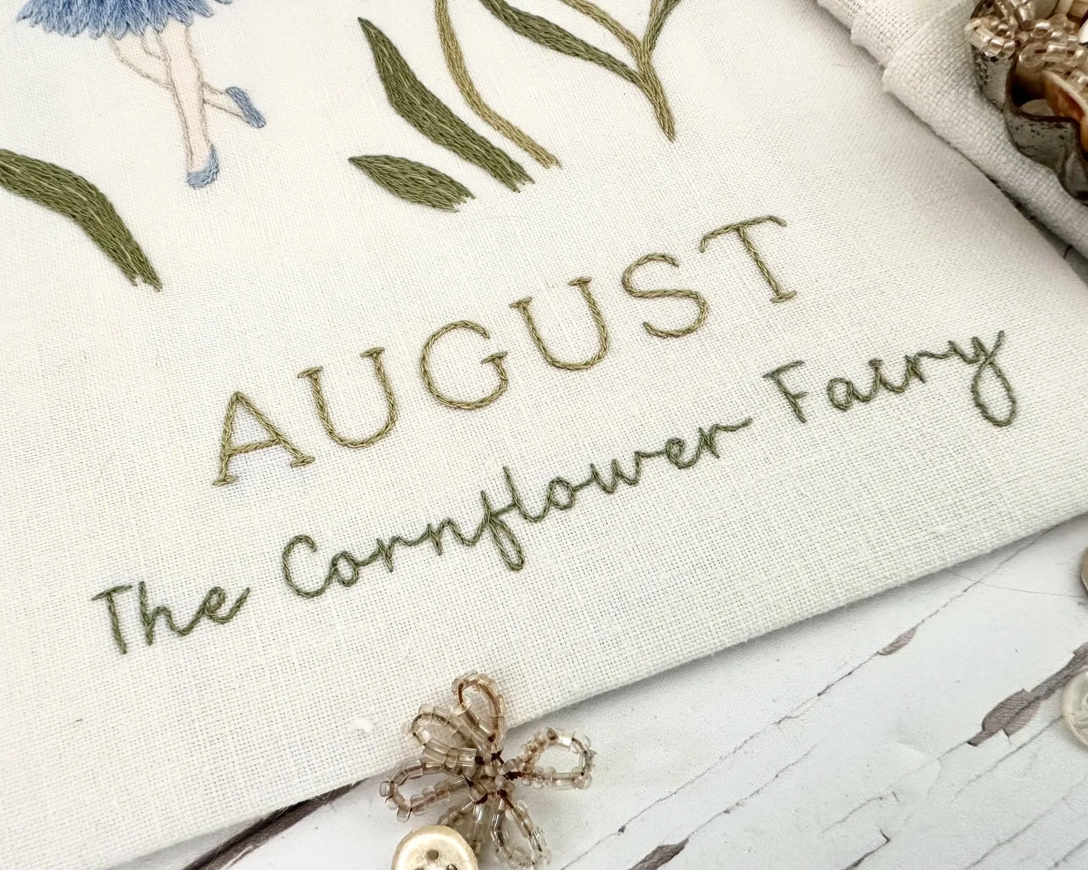 The Cornflower Fairy Embroidery Kit from What Florence Did Next