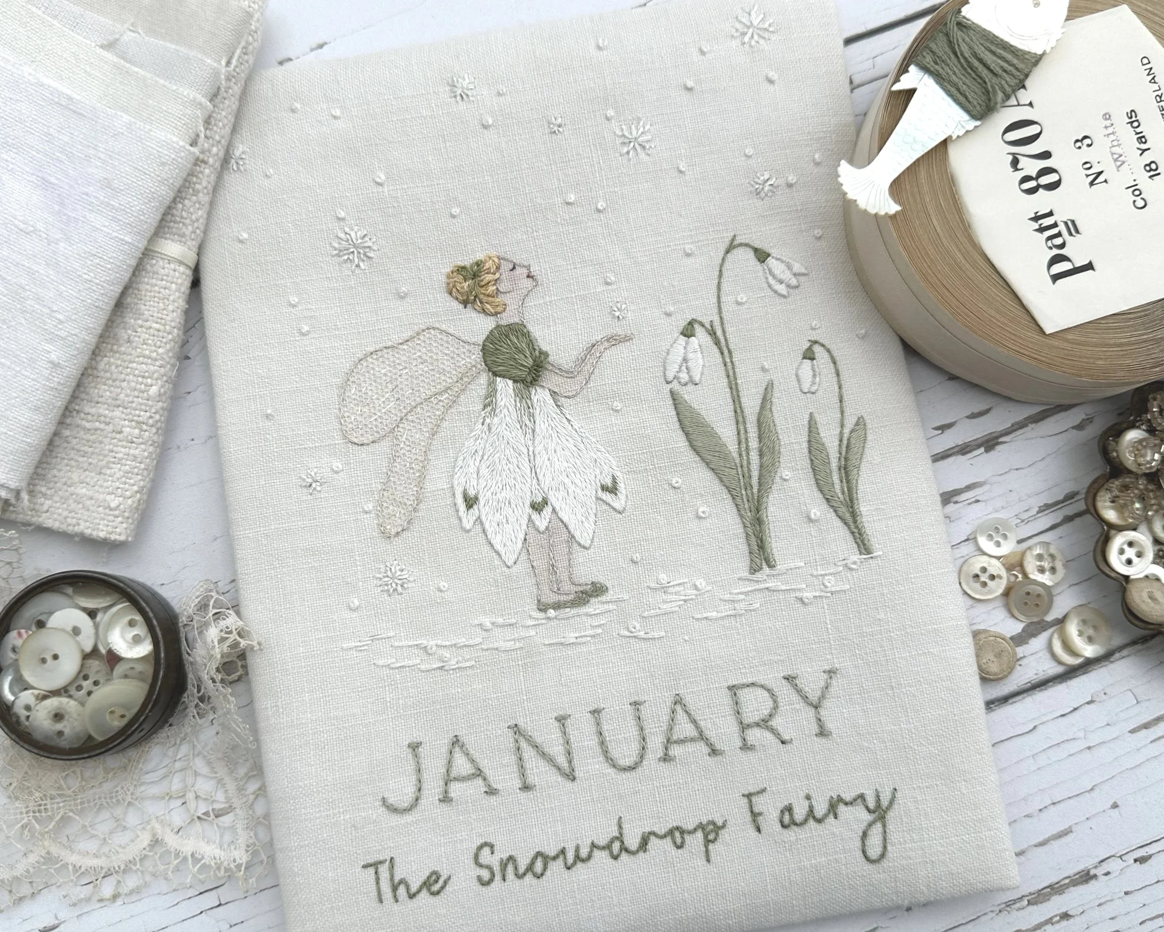 The Snowdrop Fairy Embroidery Kit from What Florence Did Next