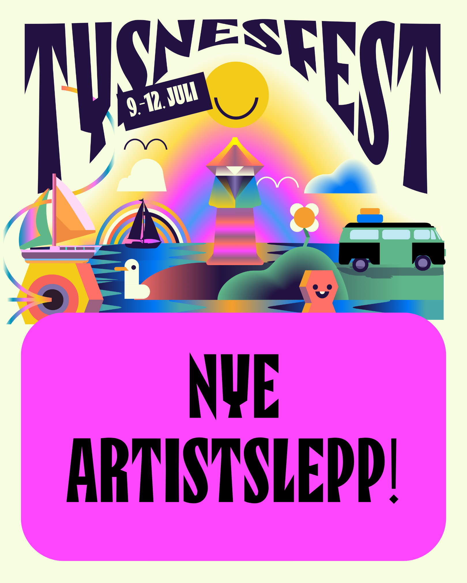 Surferosa, CC Cowboys og Julie Bergan kjem til Tysnesfest 26!