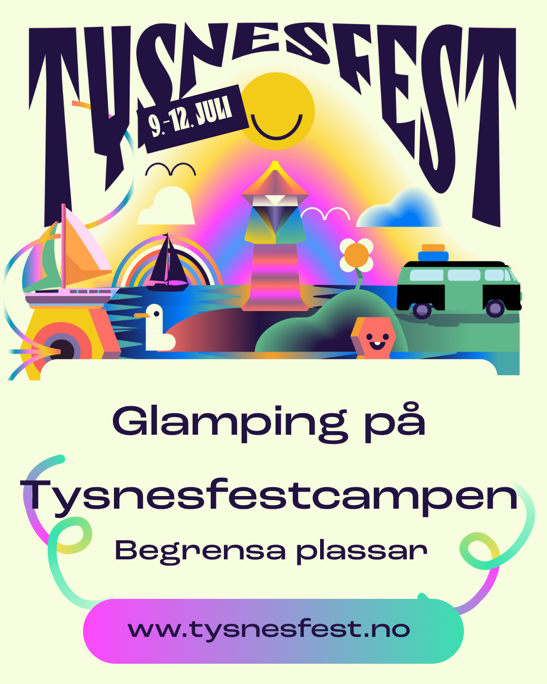 Glamping på Tysnesfestcampen!