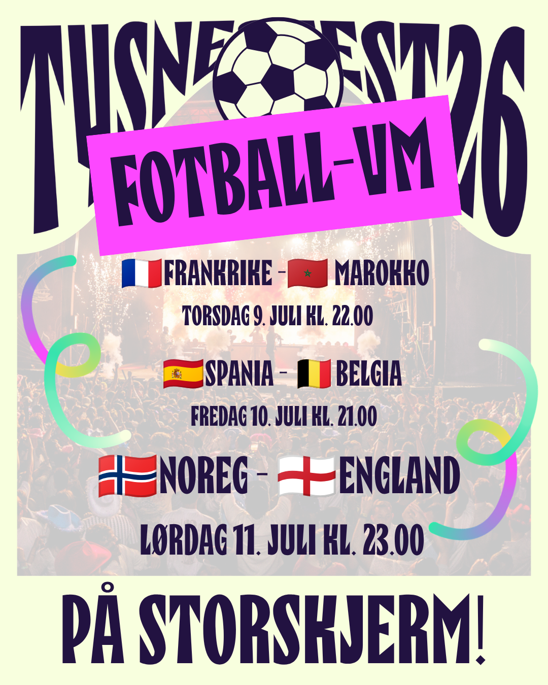 Noreg-England på Tysnesfest!
