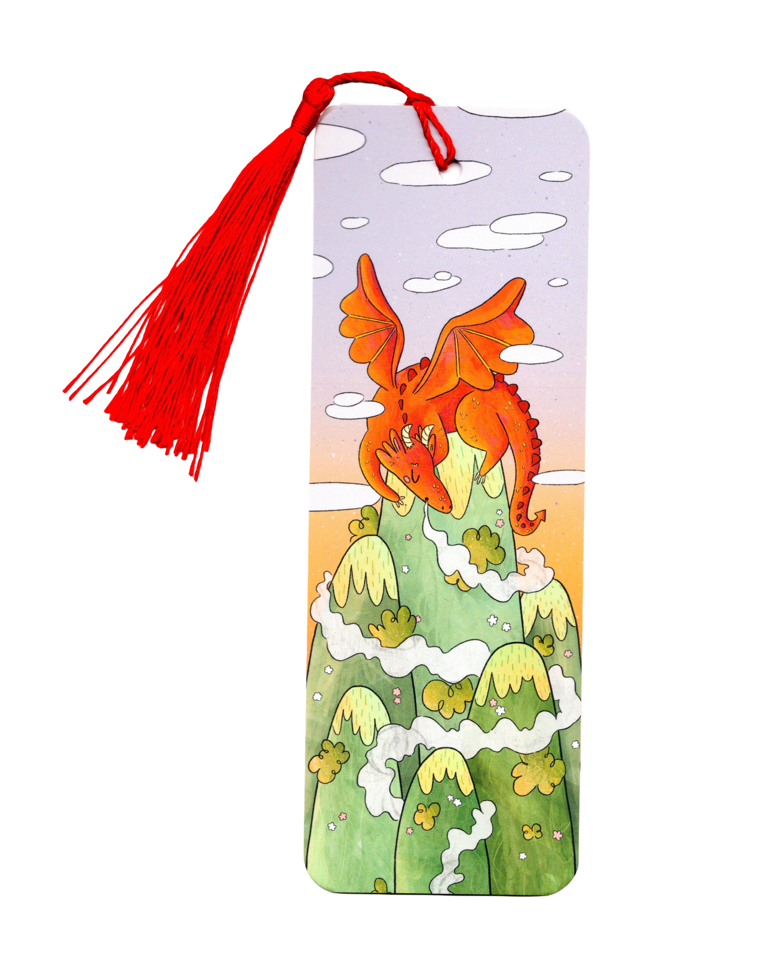 Red Dragon Fantasy Bookmark