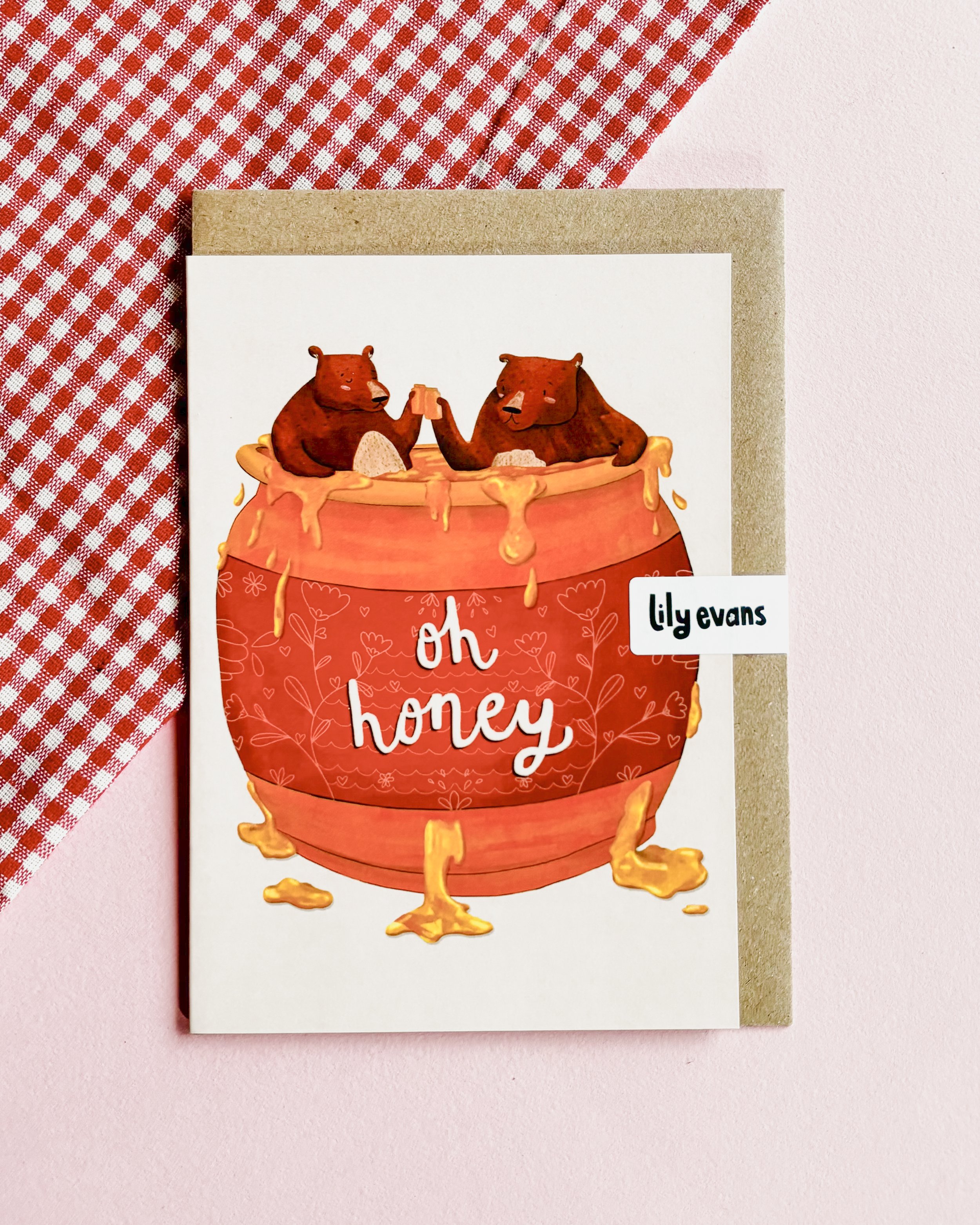 Oh Honey, Greetings card