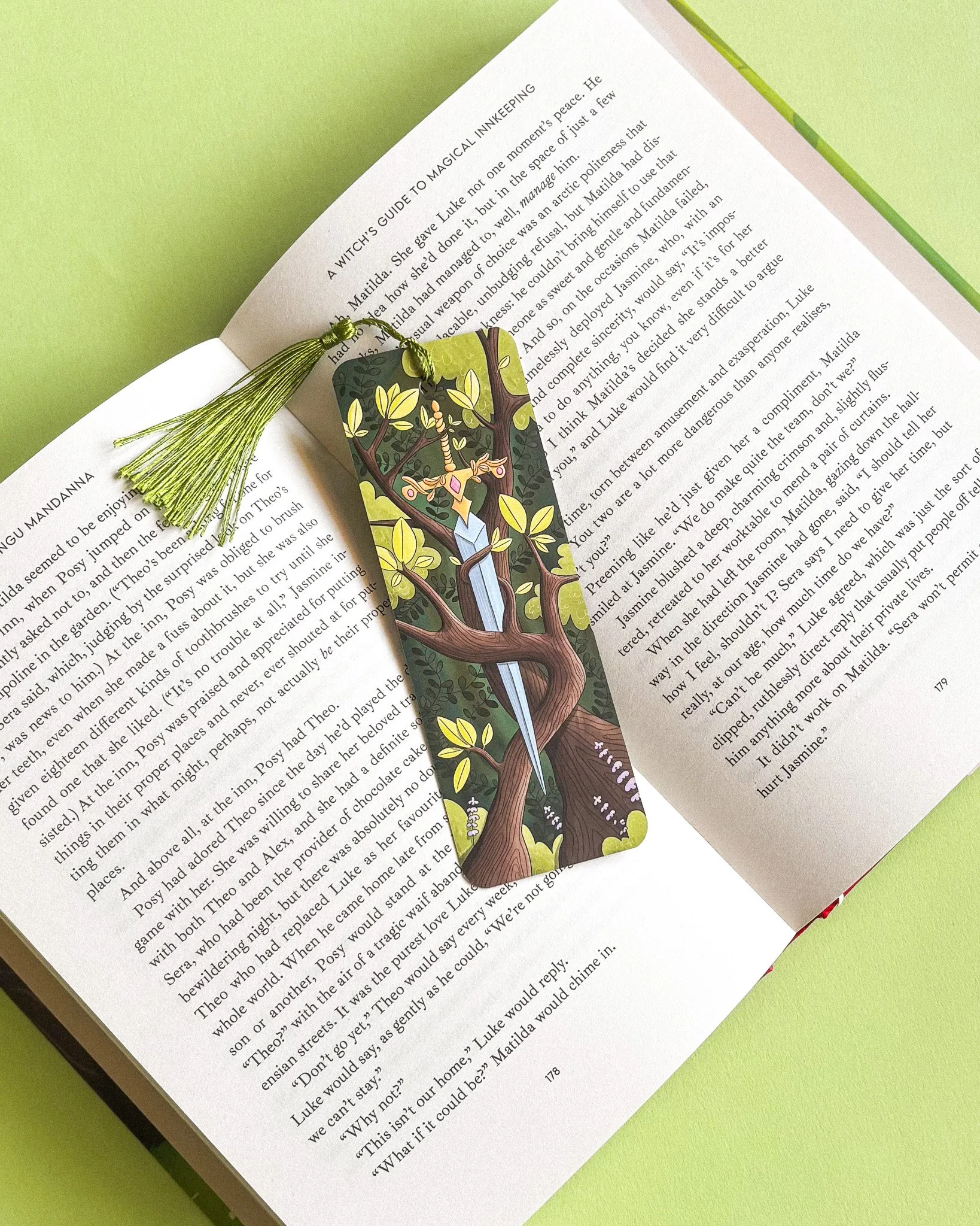 Fantasy Forest Sword Bookmark