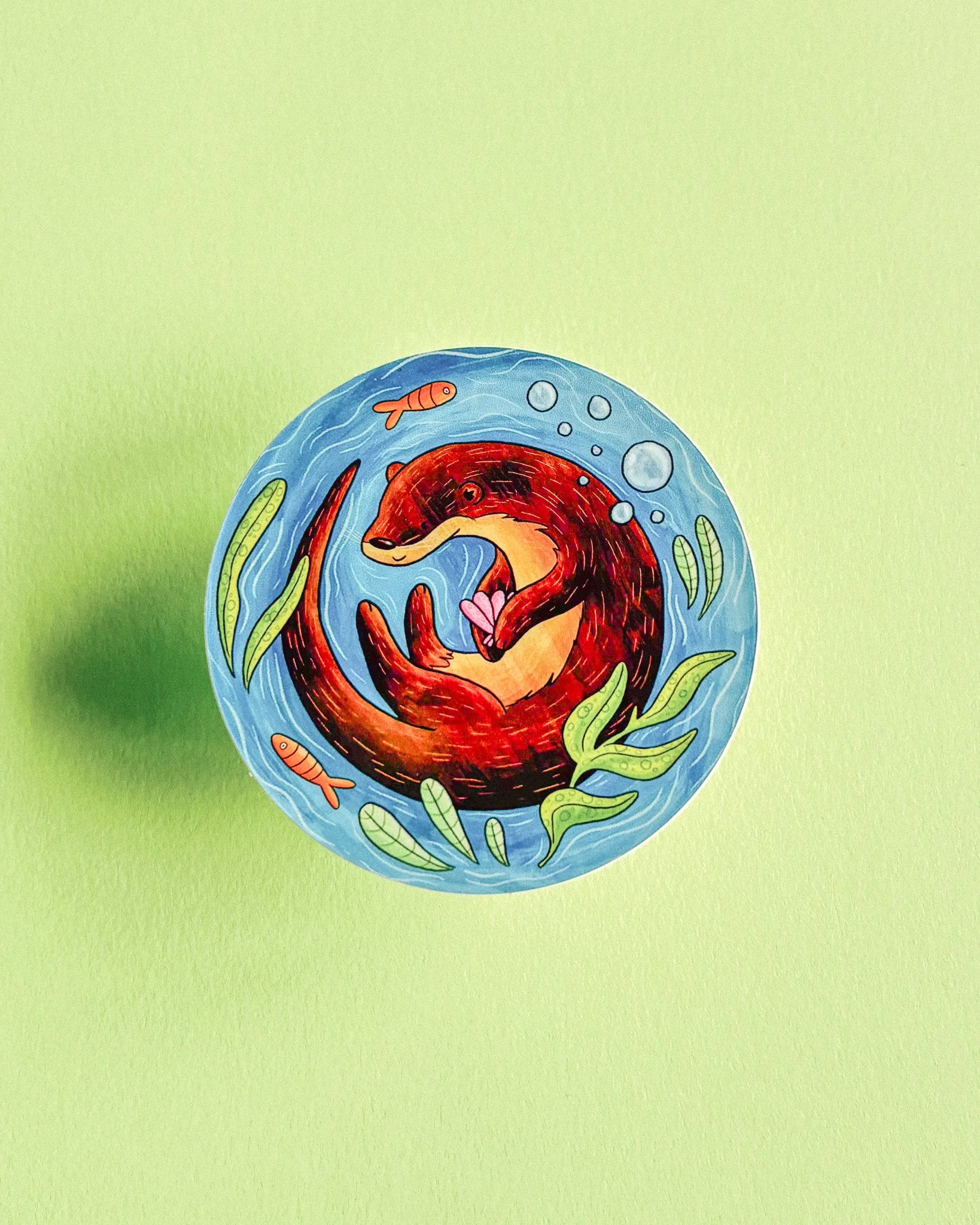 Otter Sticker Circle