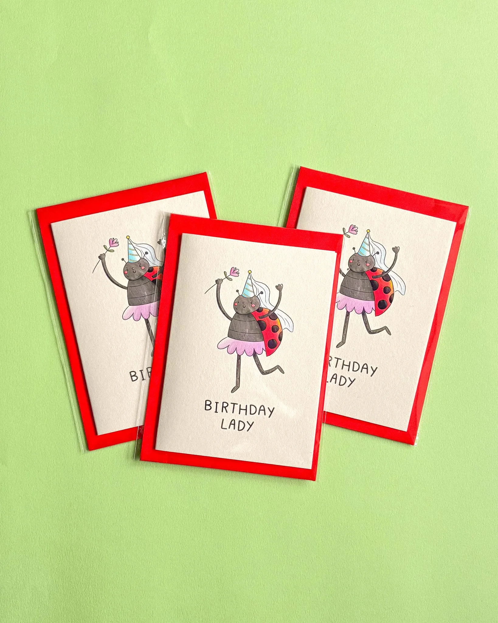 Birthday Lady, Greetings Card