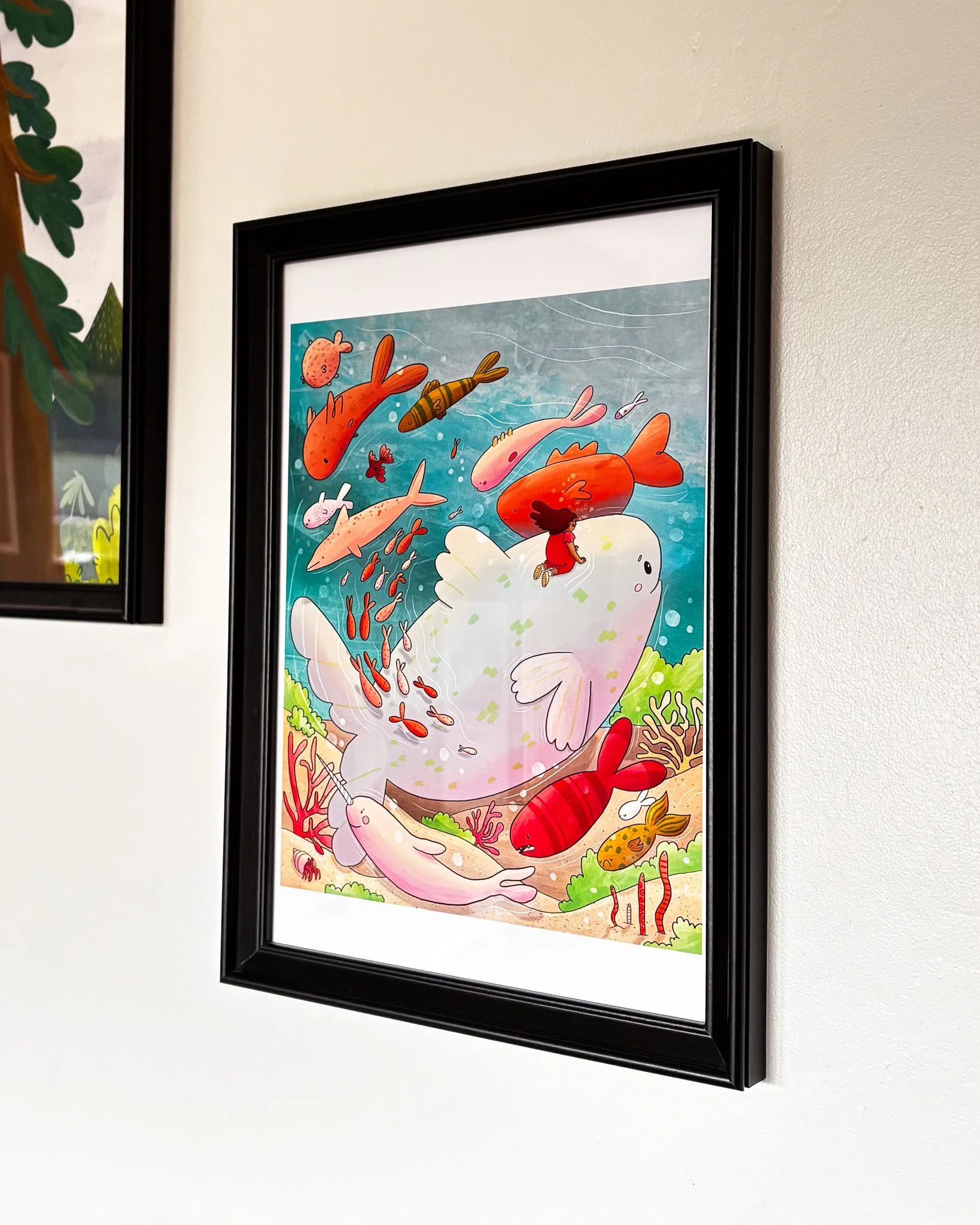 Tropical Ocean, A4 Art Print