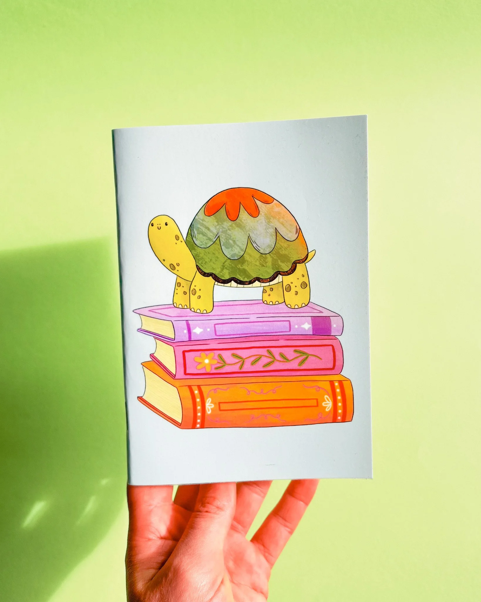 A6 Tortoise and Books Sketchbook